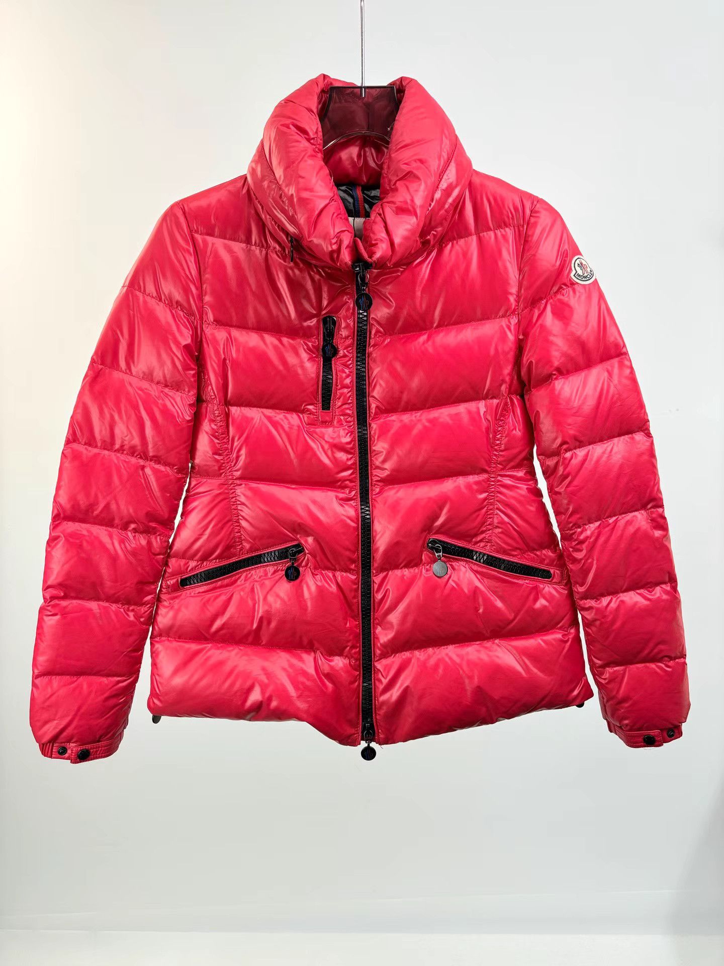 Moncler MONCLER Red Waist-Fitted Down Jacket Size US M / EU 48-50 / 2 - 1 Thumbnail