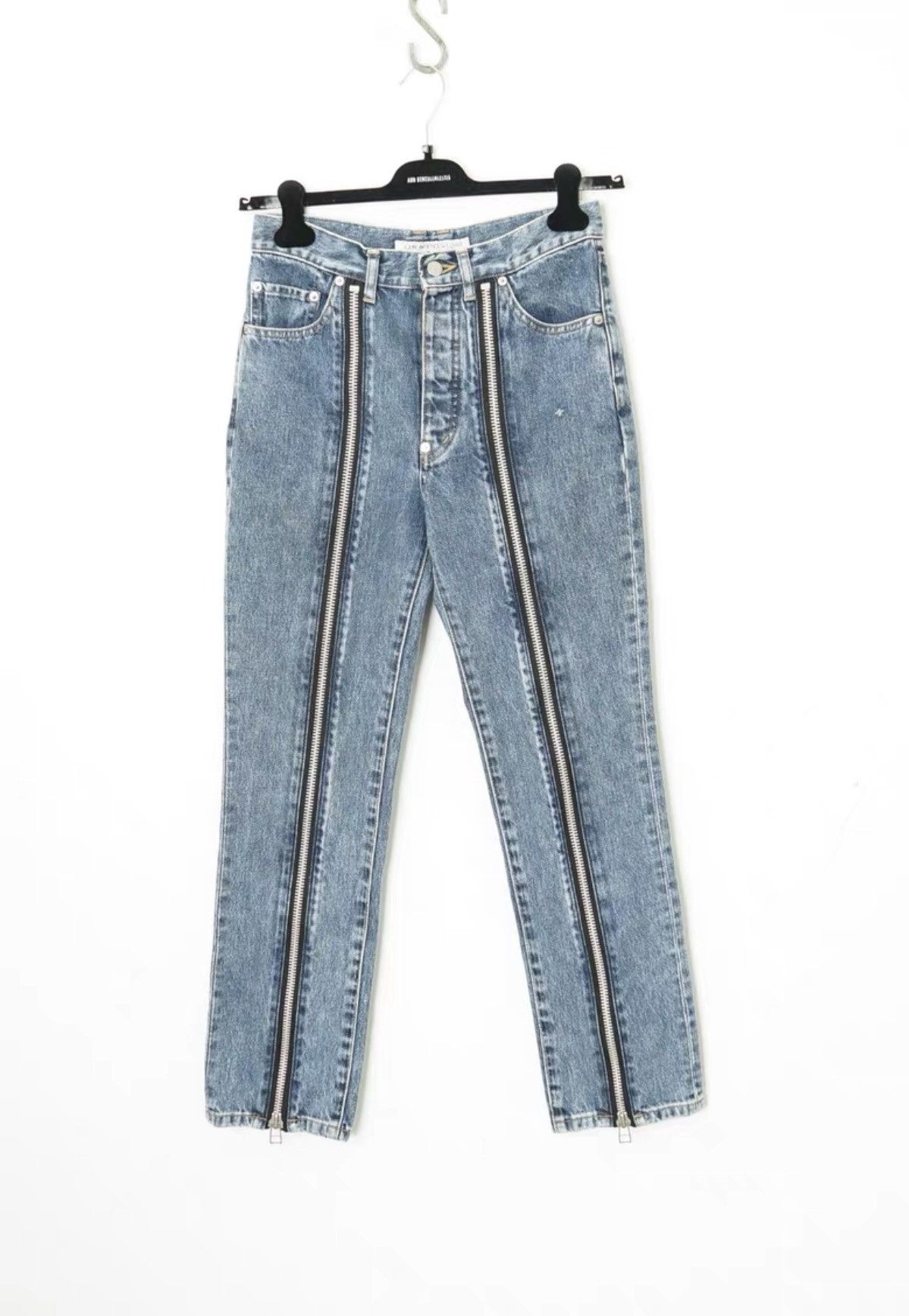 JOHN LAWRENCE SULLIVAN John Lawrence Sullivan Zip Washed Jeans Size US 28 / EU 44 - 1 Thumbnail