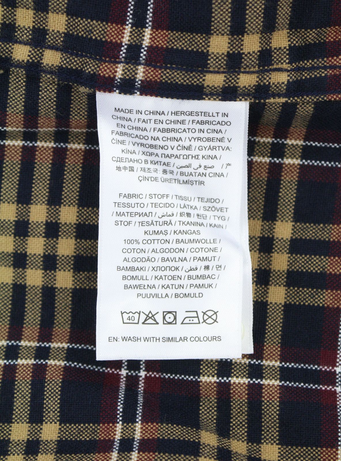 Gant REG BRUSHED OXF CHECK M Royal Port Red Button 87505 Size US M / EU 48-50 / 2 - 8 Thumbnail