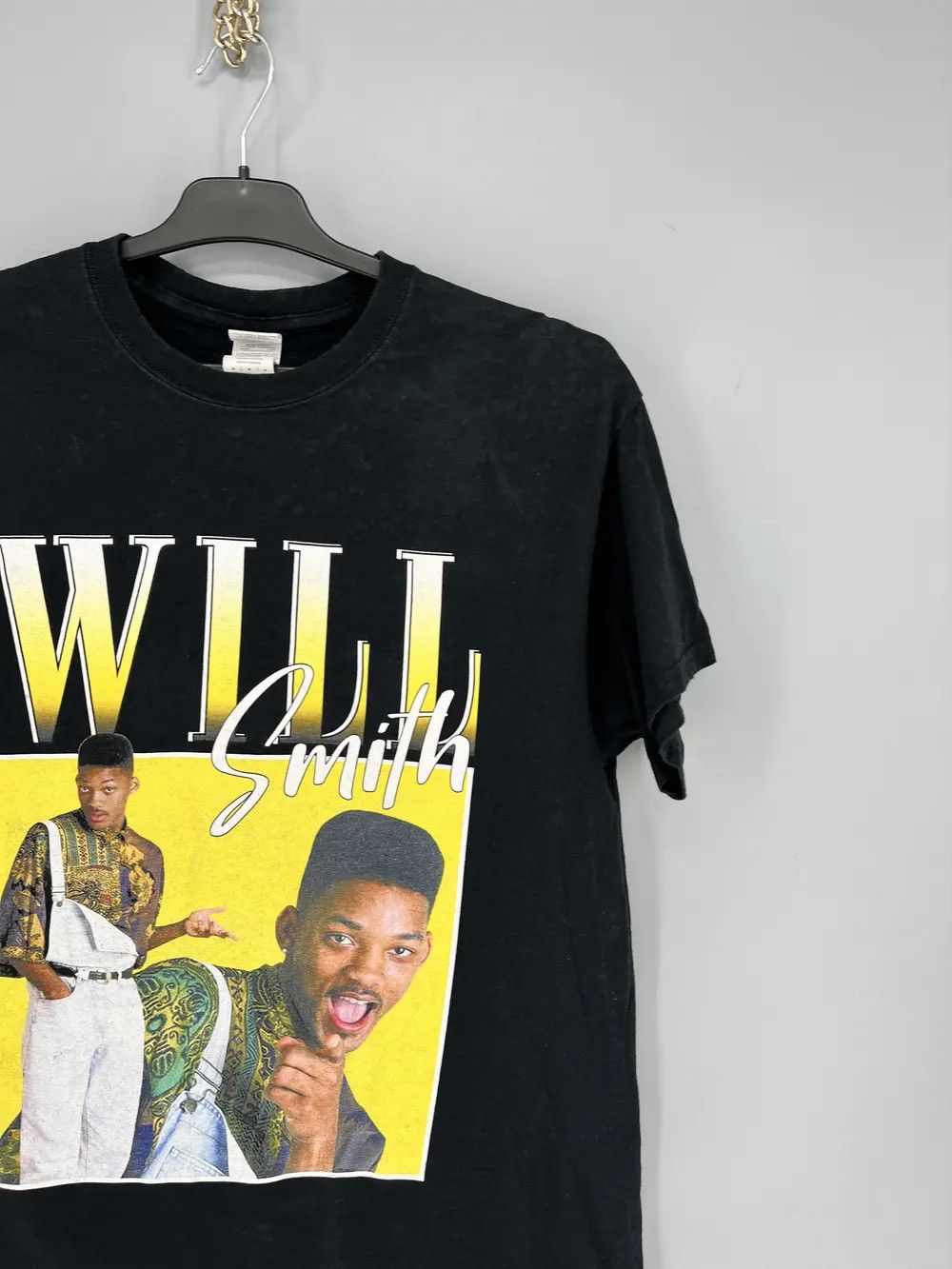 Vintage WILL SMITH Shirt Adult Black Graphic Fresh Prince Cotton Size US M / EU 48-50 / 2 - 5 Thumbnail