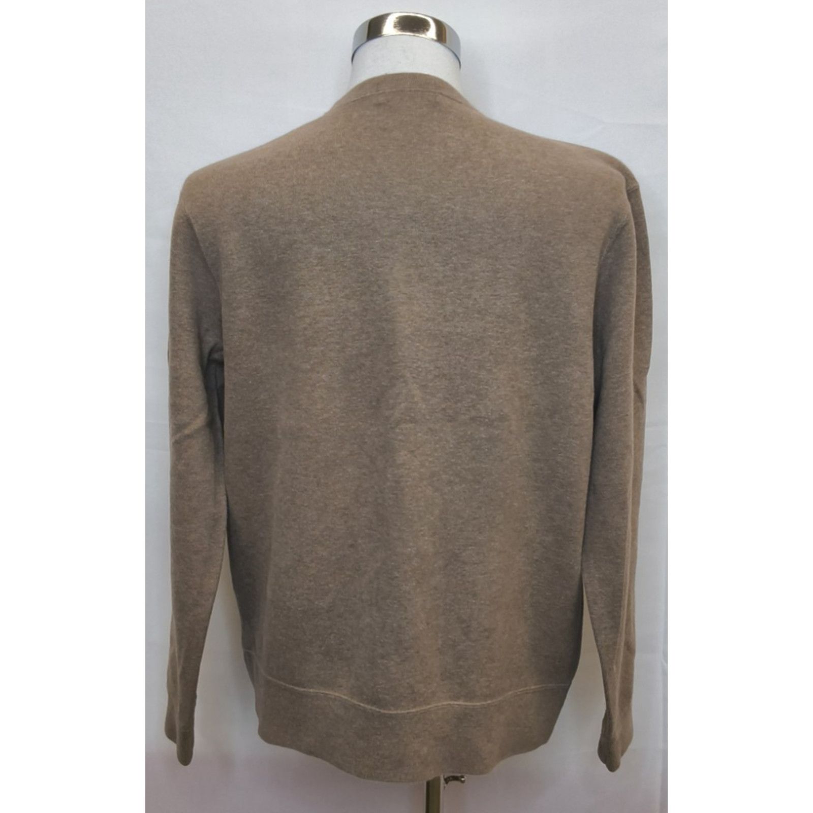 Polo Ralph Lauren Polo Ralph Lauren V-neck Sweater Men's L Brown 100% Cotton Size US L / EU 52-54 / 3 - 3 Thumbnail