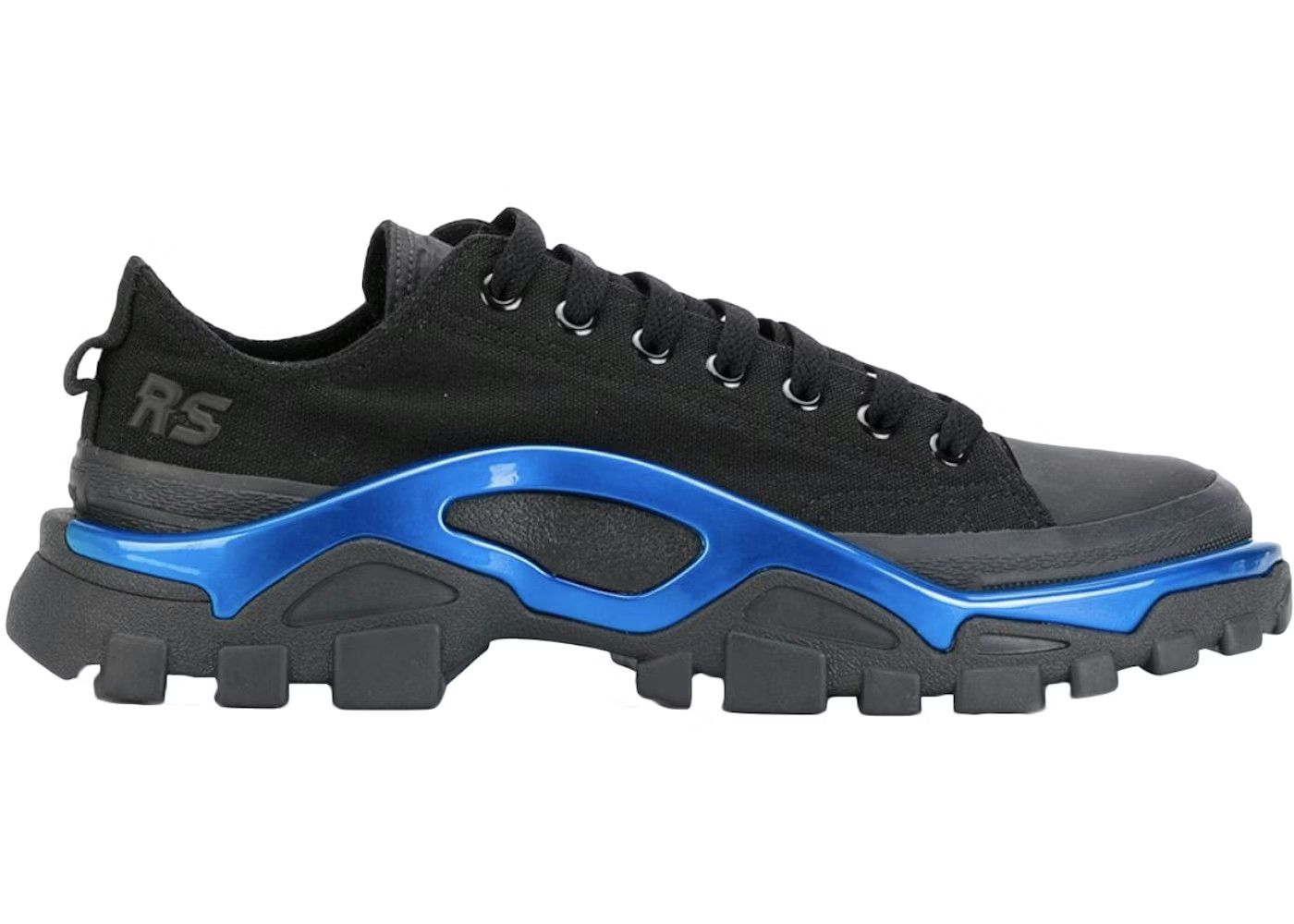 Adidas × Raf Simons RAF Simons New Runner Black/Metallic Blue DS US12 Size US 12 / EU 45 - 3 Thumbnail