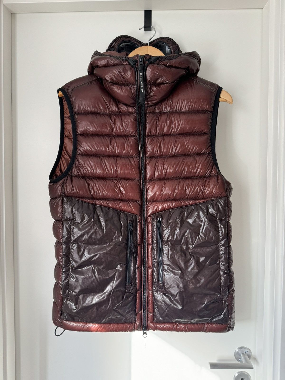 image of C P Company C.p Company Dd Shell Down Vest Cinnamon in Brown, Men's (Size Medium)