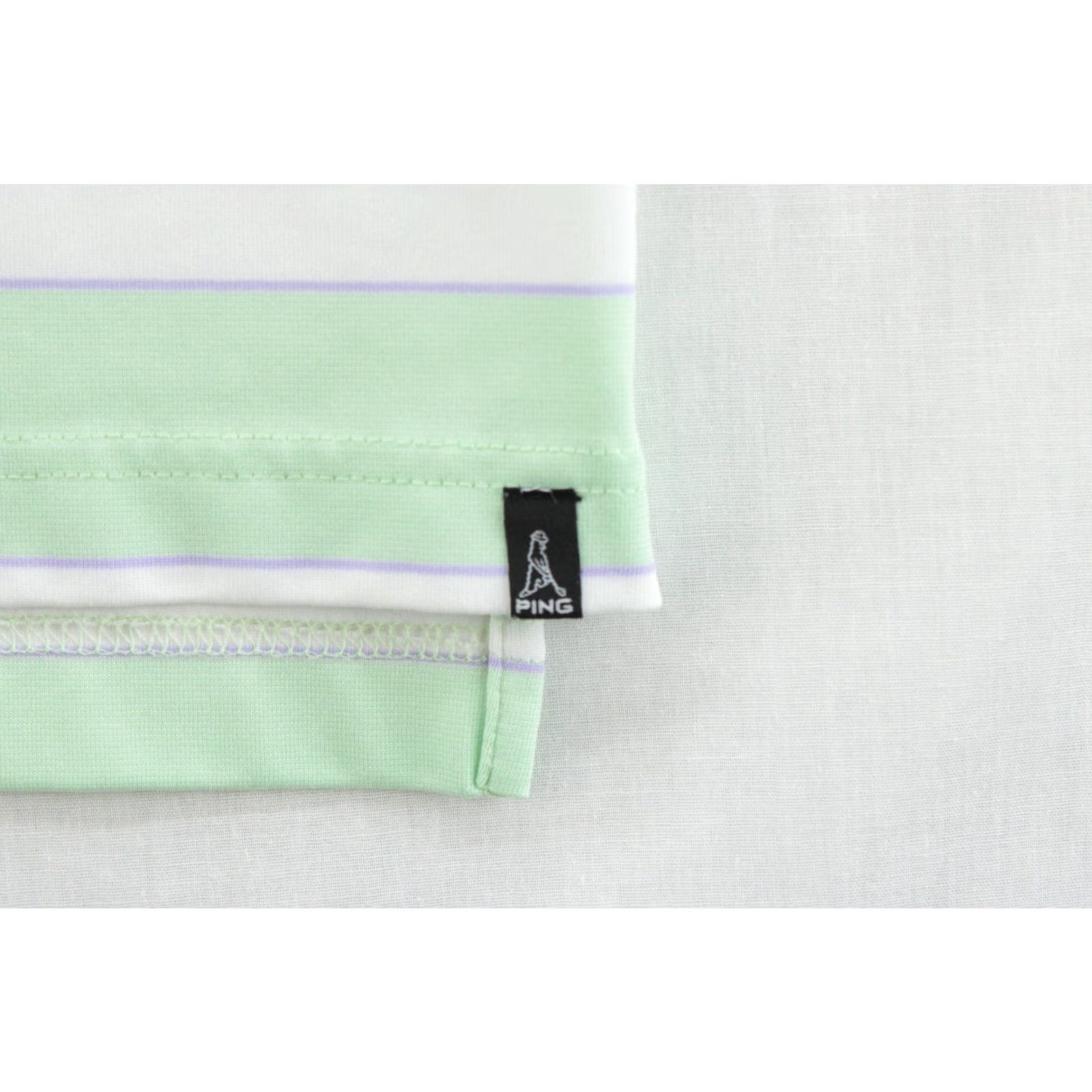 Vintage PING Performance Polo Shirt Men's XL Green Ocean Front Striped Golf Texas Star Shirt Polo Shirt XL Green Front Ocean City Texas Star PING Size US XL / EU 56 / 4 - 7 Thumbnail