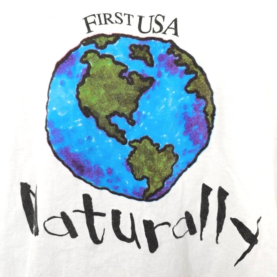 Vintage VINTAGE World T Shirt Mens XL White 90s Naturally Earth Globe Planet Made In USA Size US XL / EU 56 / 4 - 3 Thumbnail