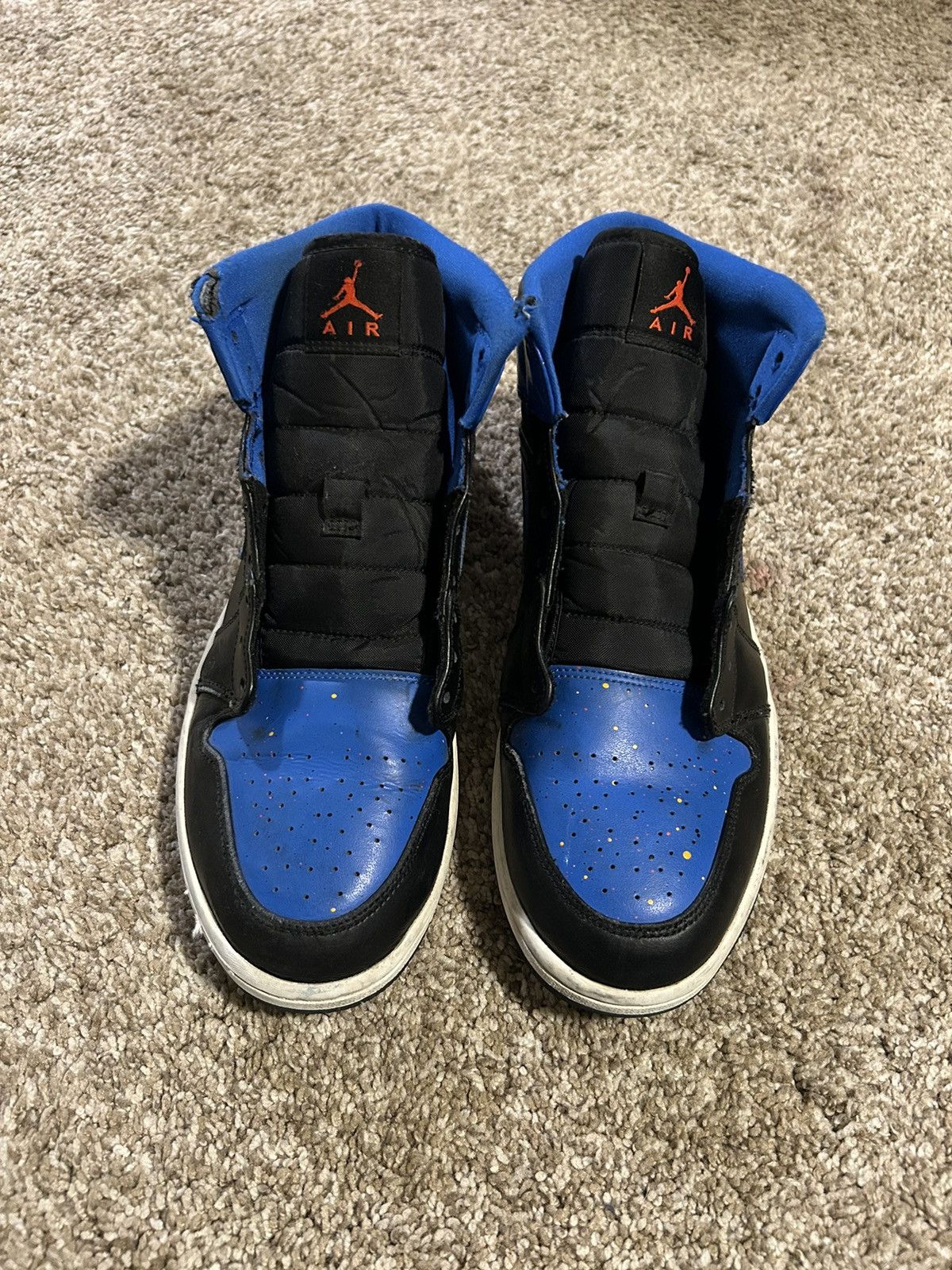 Jordan Brand Jordan 1 Mid Royal Paint Splatter Size US 11 / EU 44 - 3 Thumbnail