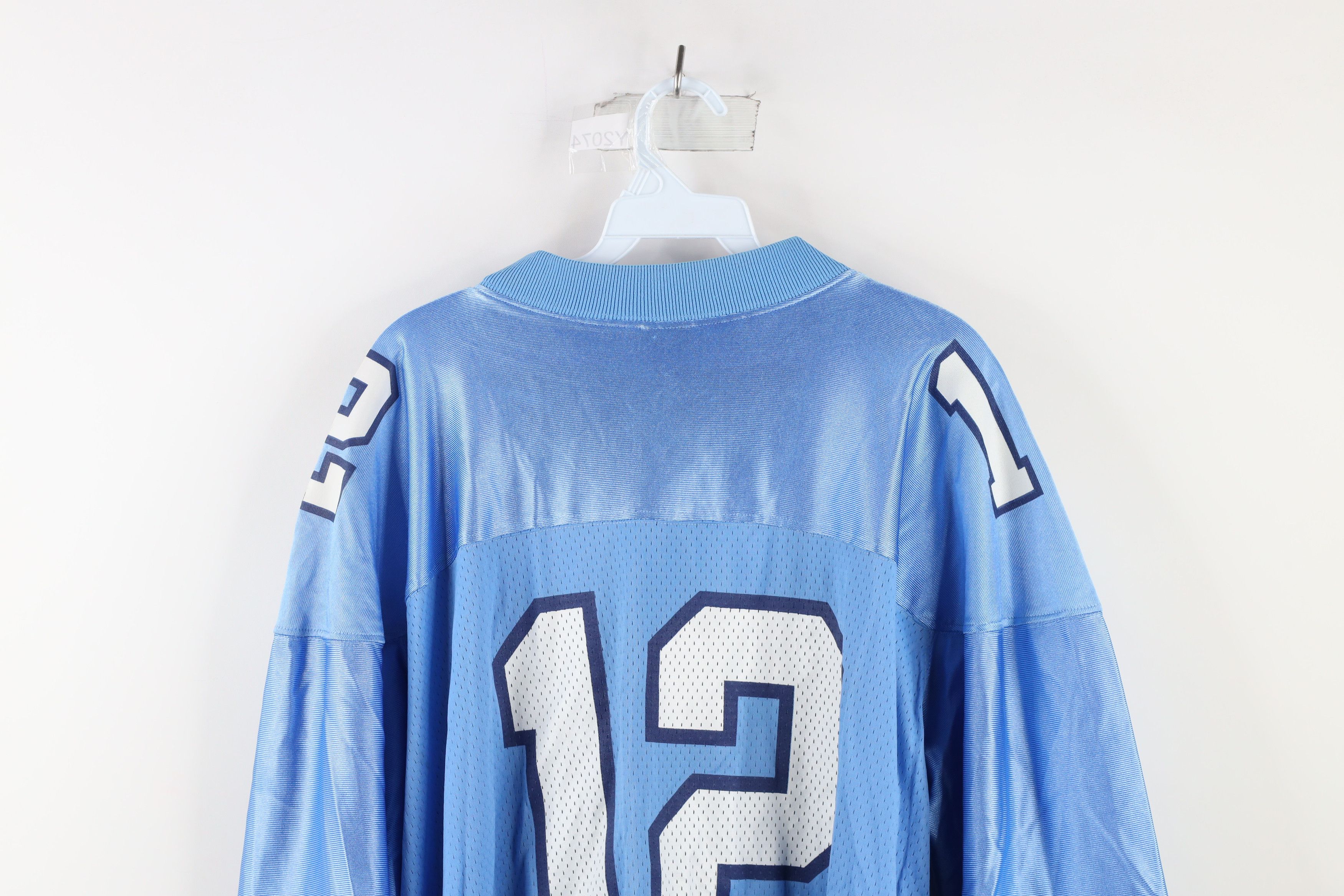 Nike × Vintage Vintage 90s Nike Distressed University of Football Jersey Size US L / EU 52-54 / 3 - 15 Thumbnail