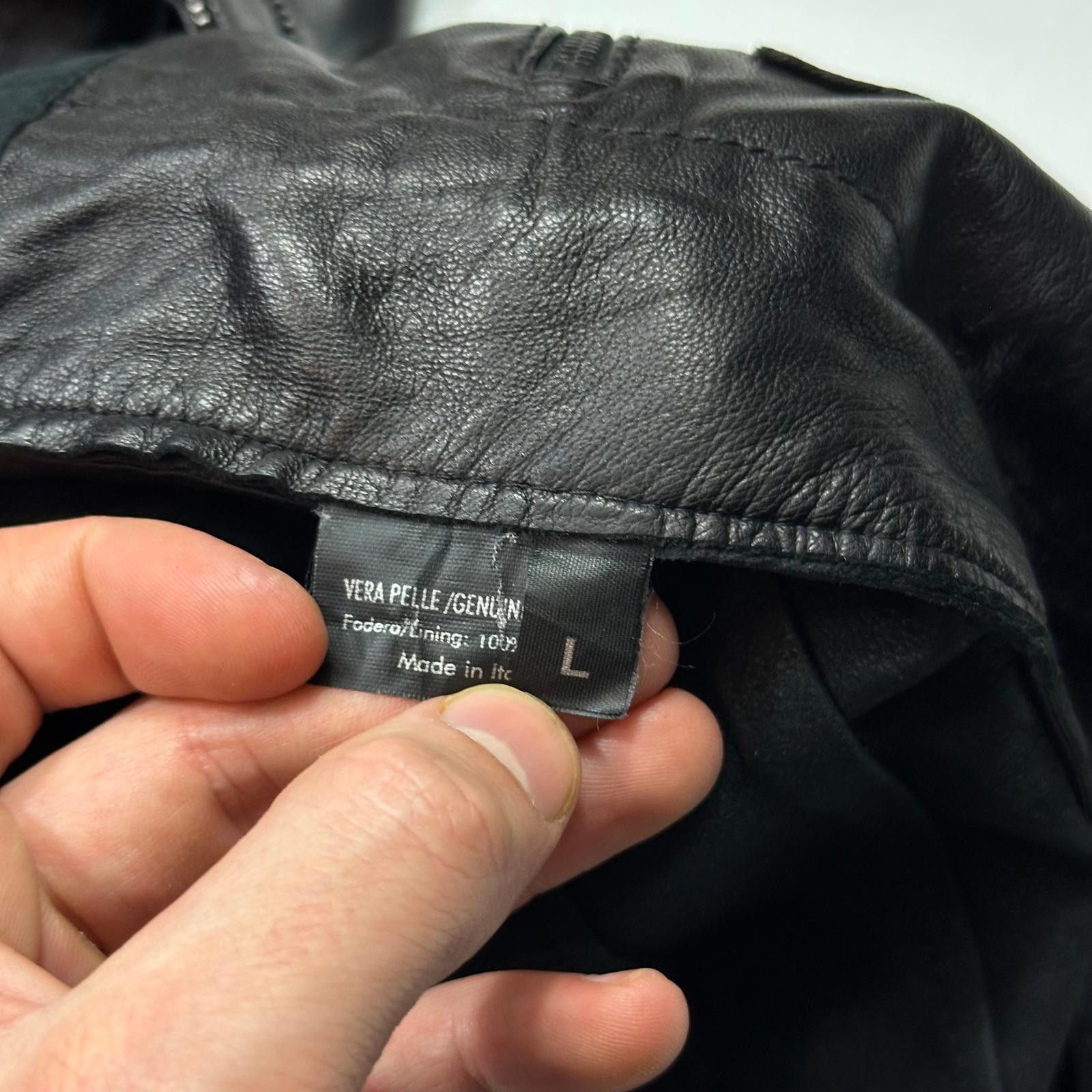 Neil Barrett Neil Barrett 00’s Multi Zip Detailed Leather Flight Jacket M Size US M / EU 48-50 / 2 - 10 Thumbnail