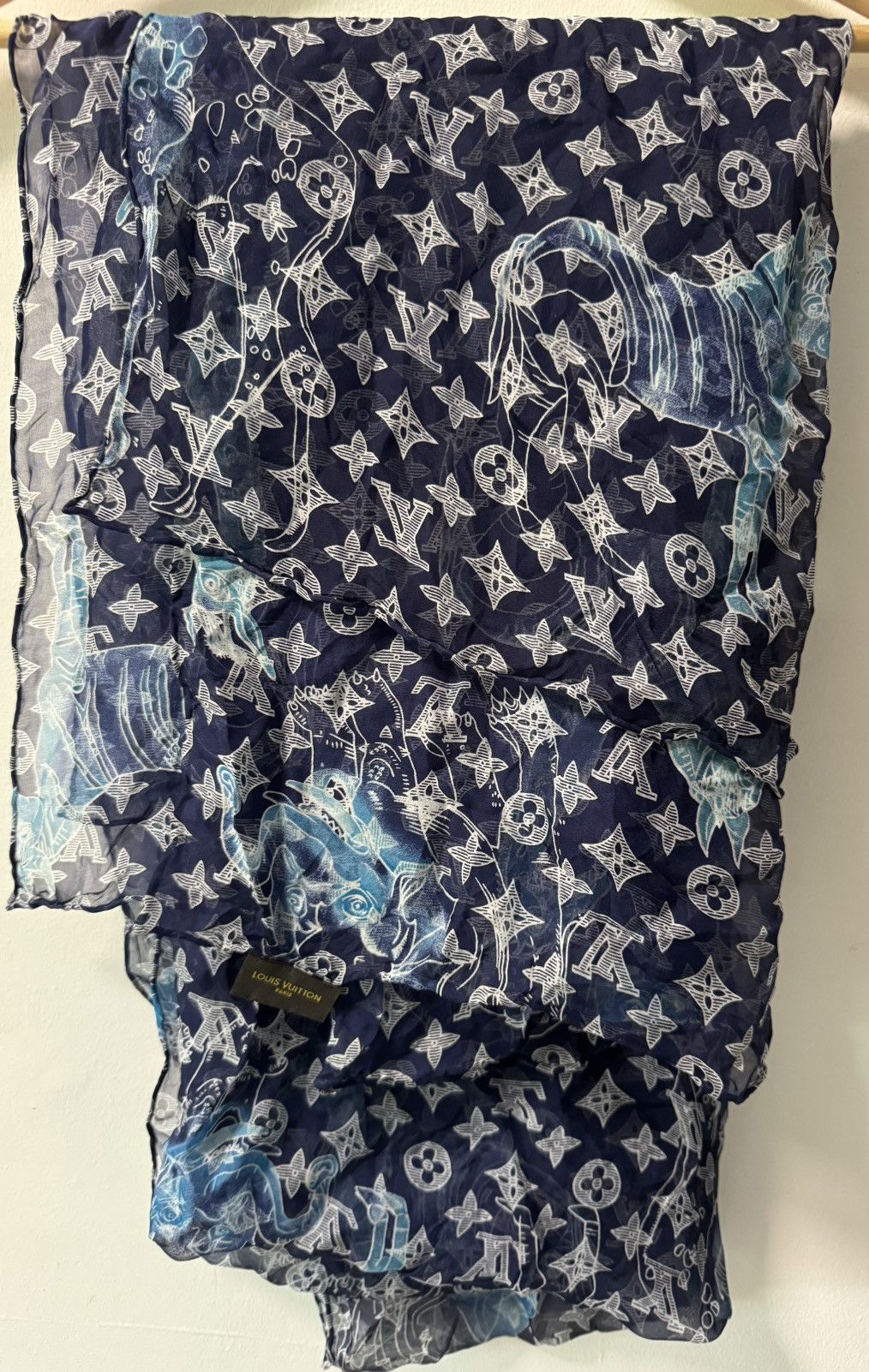 Louis Vuitton Louis vuitton silk monogram scarf Size ONE SIZE - 7 Thumbnail