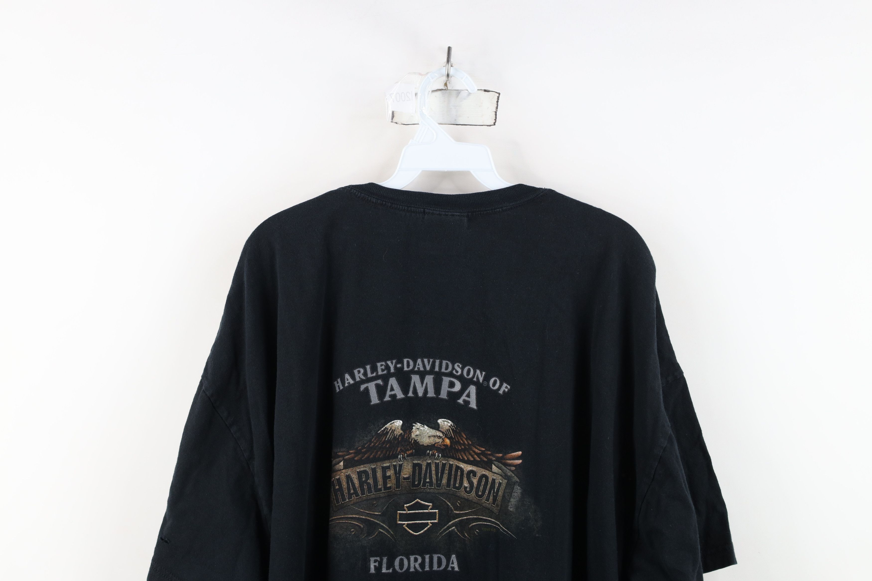 Harley Davidson Vintage Y2K Harley Davidson Spell Out Tribal Eagle T-Shirt Size US XXL / EU 58 / 5 - 13 Thumbnail
