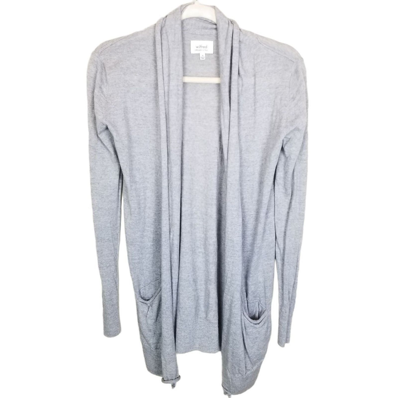 Aritzia Aritzia Wilfred Womens Wool Cardigan Sweater Open Sz XS Size XS / US 0-2 / IT 36-38 - 1 Thumbnail
