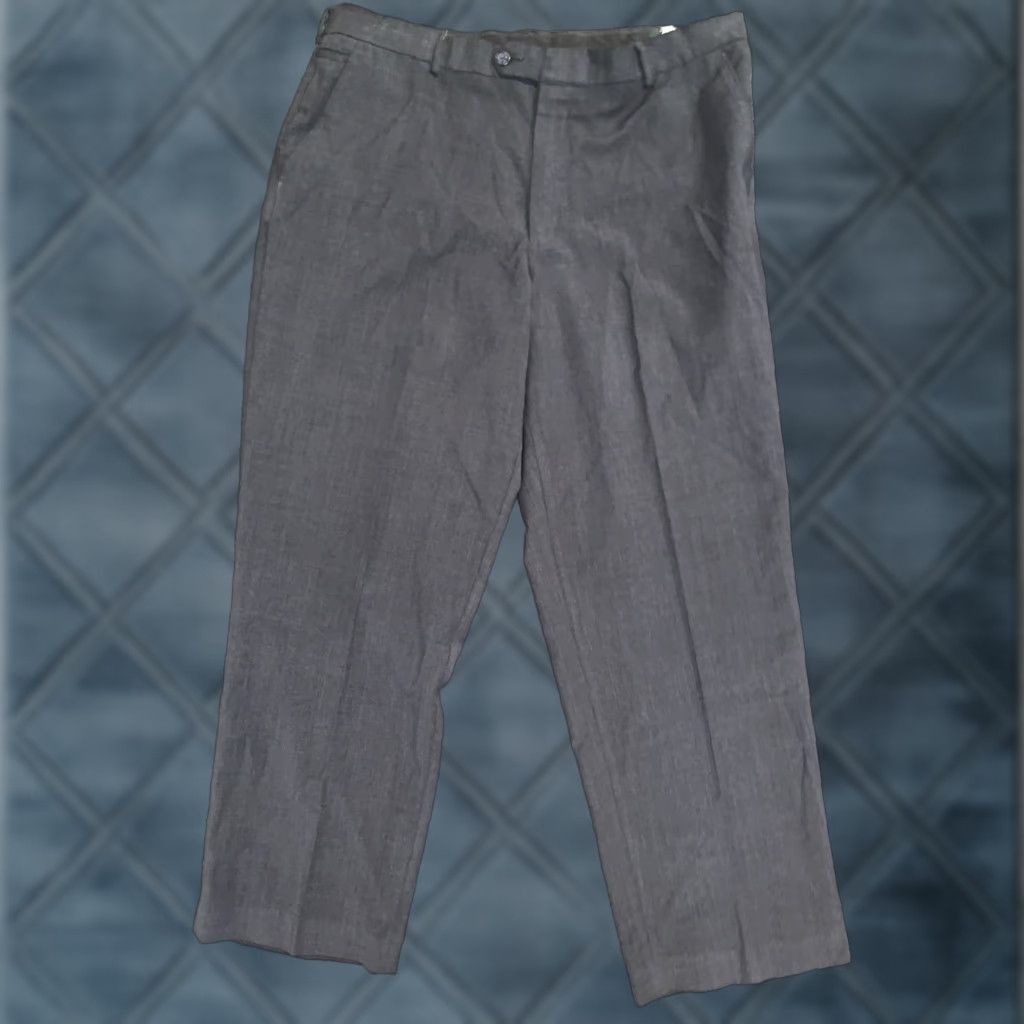 Dockers Dockers Premium Black Cuffed Hem FLAT FRONT Dress Pants 38x30 Men Size US 38 / EU 54 - 1 Thumbnail
