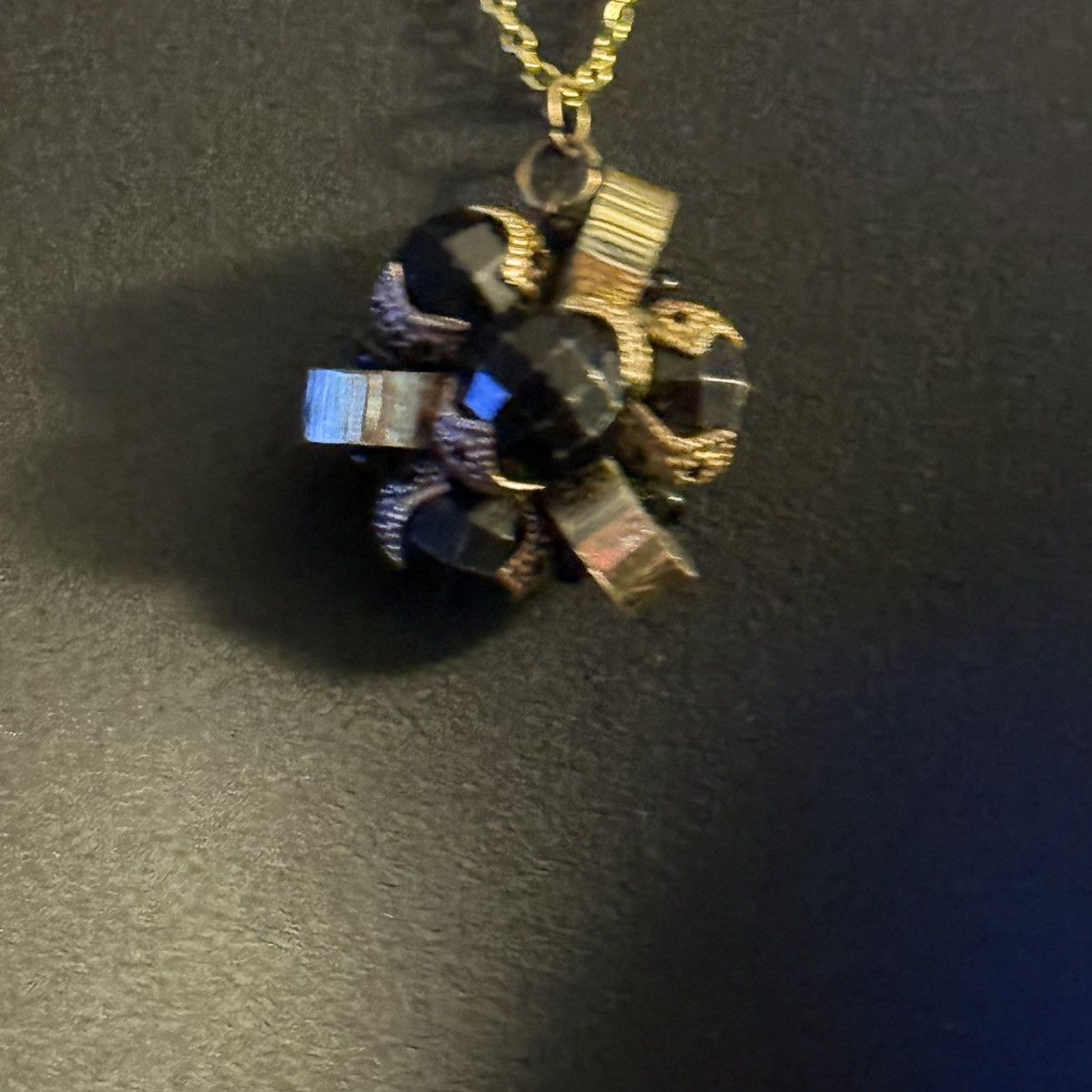 Other 925 gold plated cluster bead floral pendant necklace Size ONE SIZE - 2 Thumbnail
