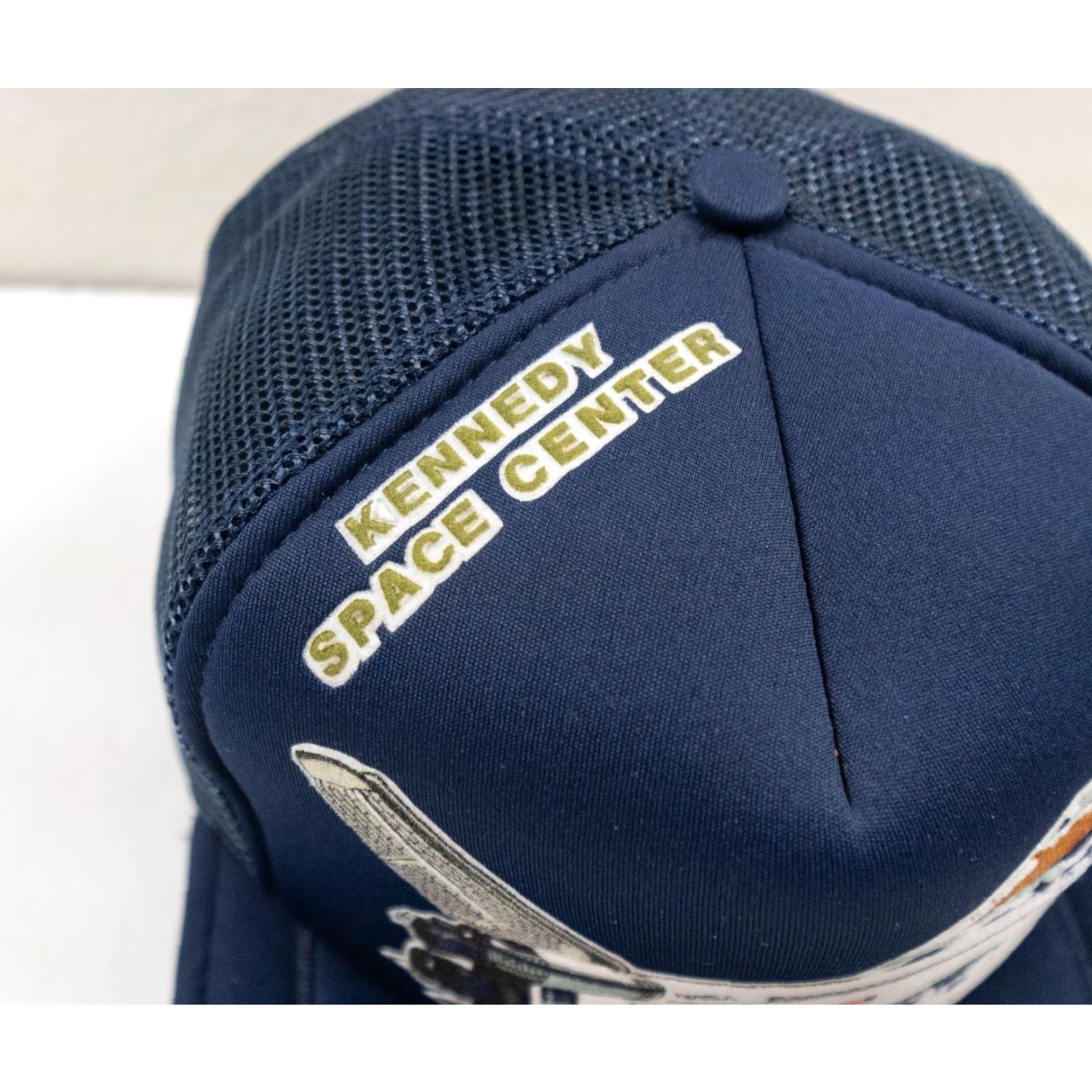 NASA VINTAGE NASA Hat Trucker Men Blue One Size Adjustable USA 90s Space Center Cap Outdoors Size ONE SIZE - 3 Thumbnail