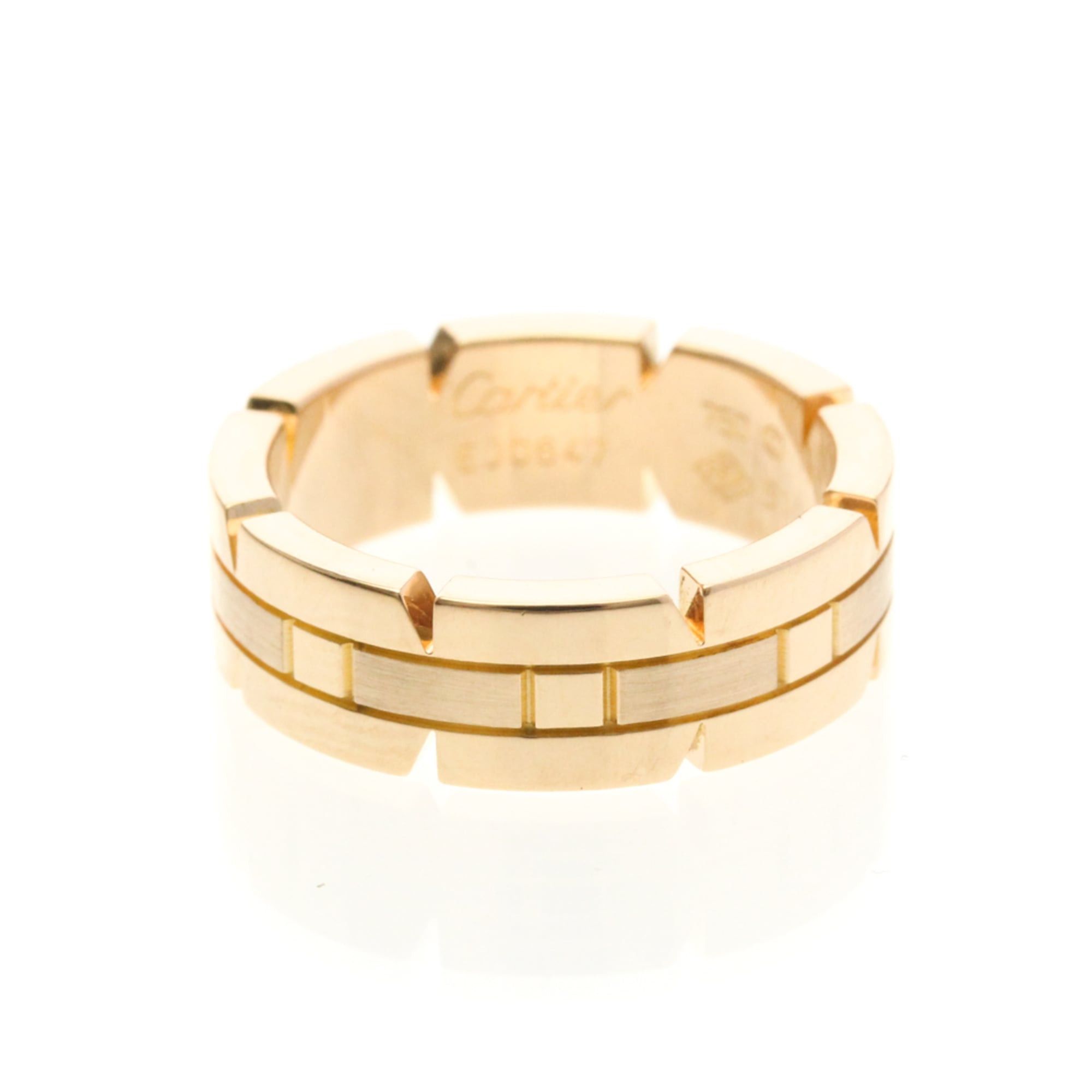 Cartier Cartier Tank Française Ring Pink Gold (18K) Fashion No Stone Band Ring Pink Gold Size ONE SIZE - 1 Thumbnail