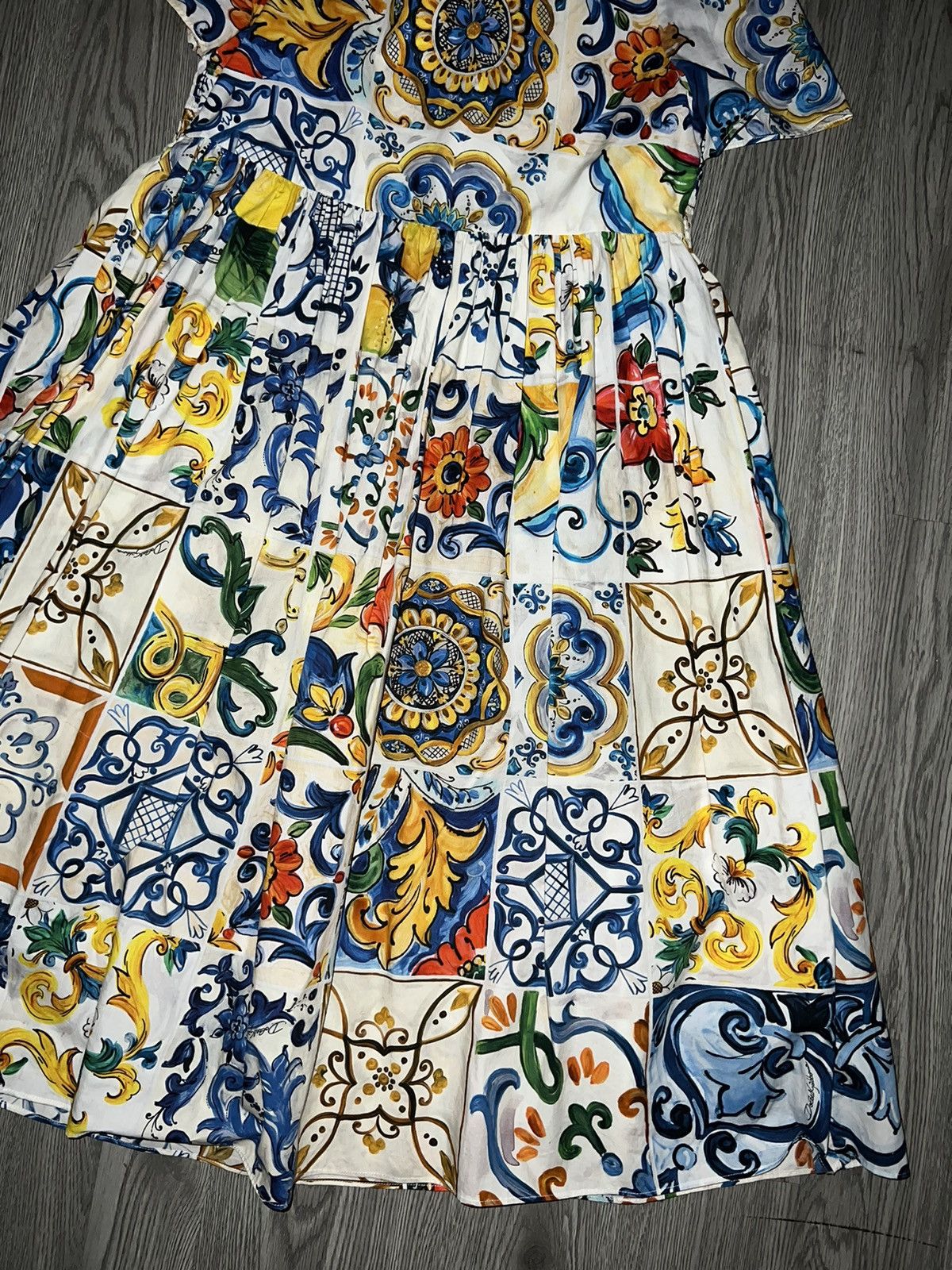 Dolce & Gabbana Dolce&Gabbana I Love Maiolica Dress🌸💖 Size S / US 4 / IT 40 - 6 Thumbnail