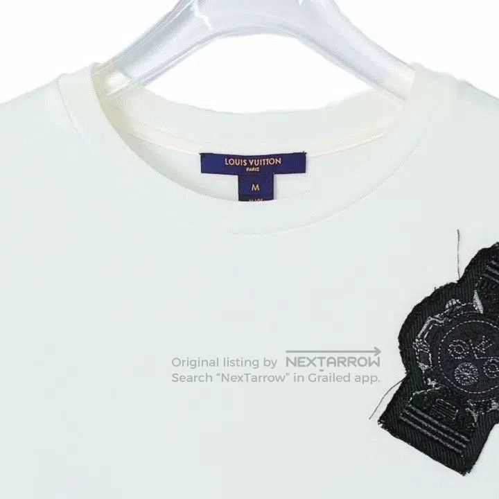 Louis Vuitton Louis Vuitton White Embroidered Cotton T. Size US M / EU 48-50 / 2 - 3 Thumbnail