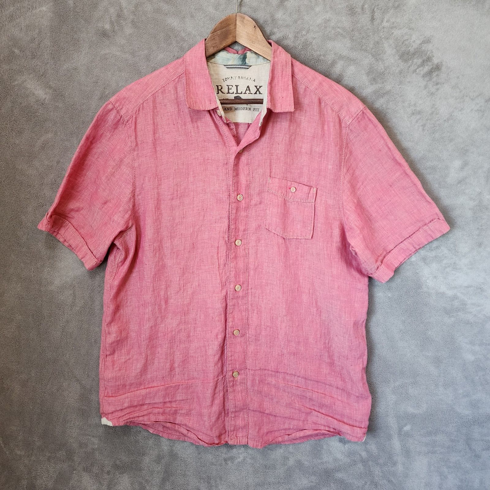 Tommy Bahama Tommy Bahama Linen Shirt Men's Medium Red Size US M / EU 48-50 / 2 - 1 Thumbnail