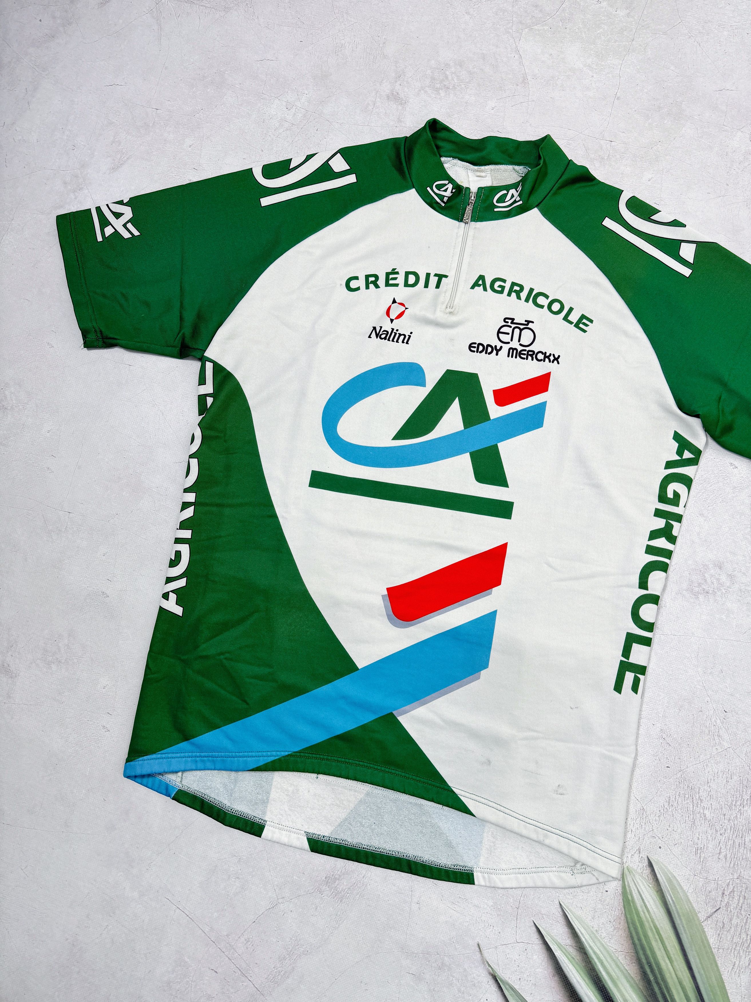 Vintage Vintage Nalini Cycling Jersey Eddy Merckx Credit Agricole Size US L / EU 52-54 / 3 - 2 Thumbnail