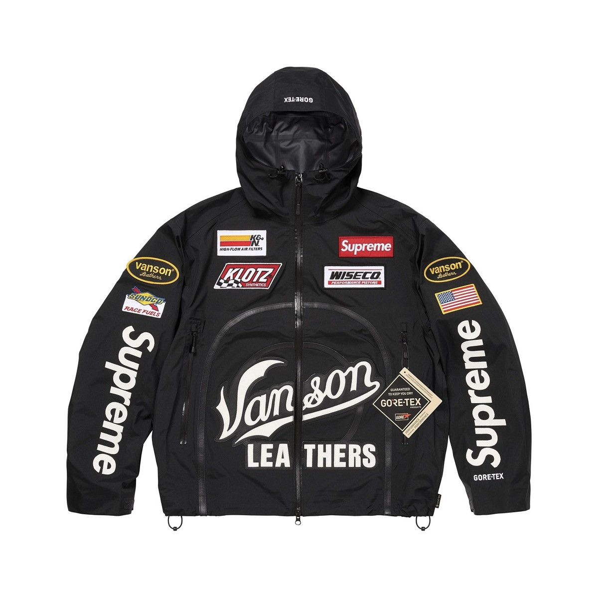 Supreme × Vanson Leathers Supreme Vanson Leathers Gore-Tex Shell Jacket Size US M / EU 48-50 / 2 - 1 Thumbnail