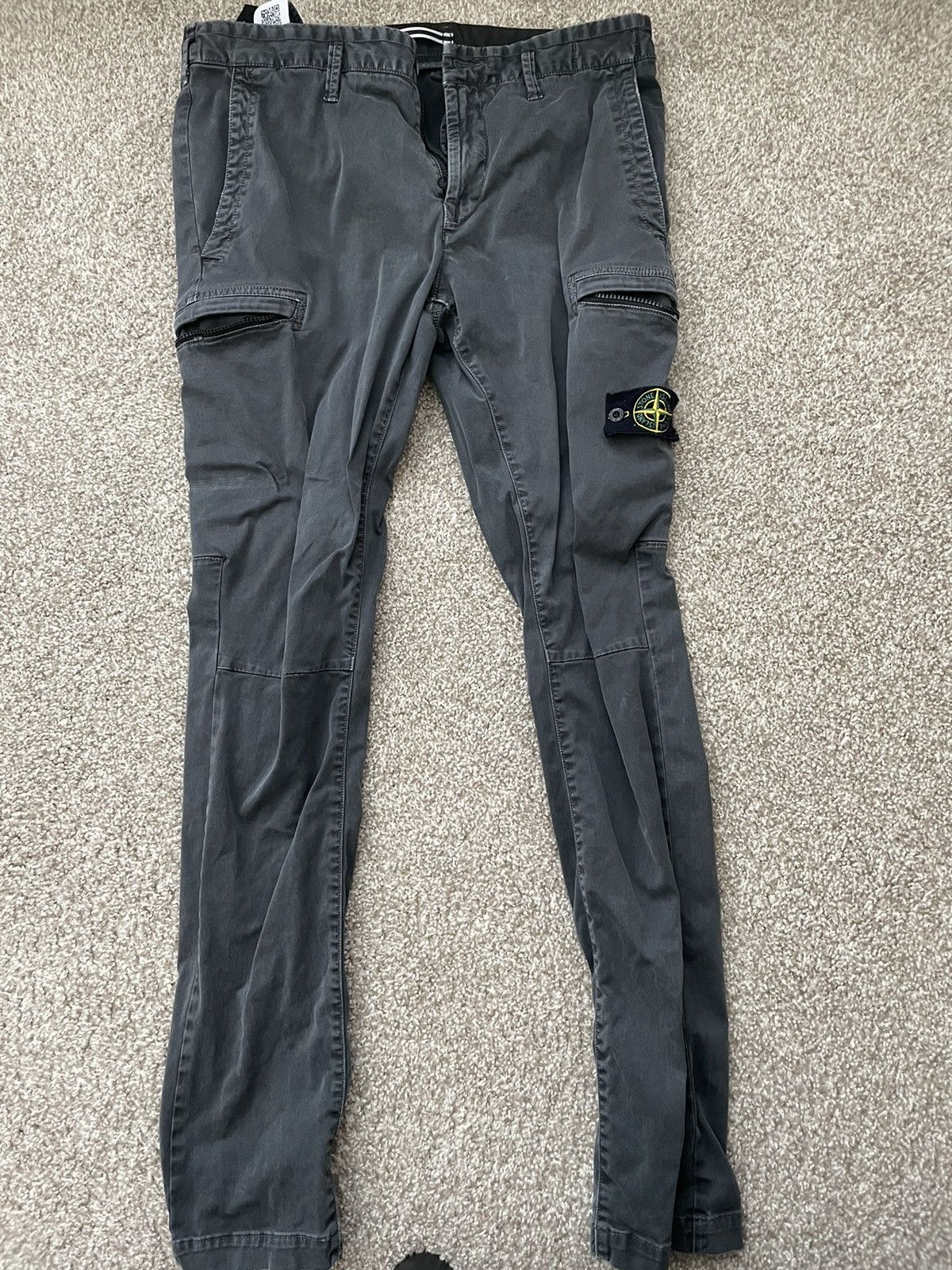 image of Stone Island Black Pants, Men's (Size 31)