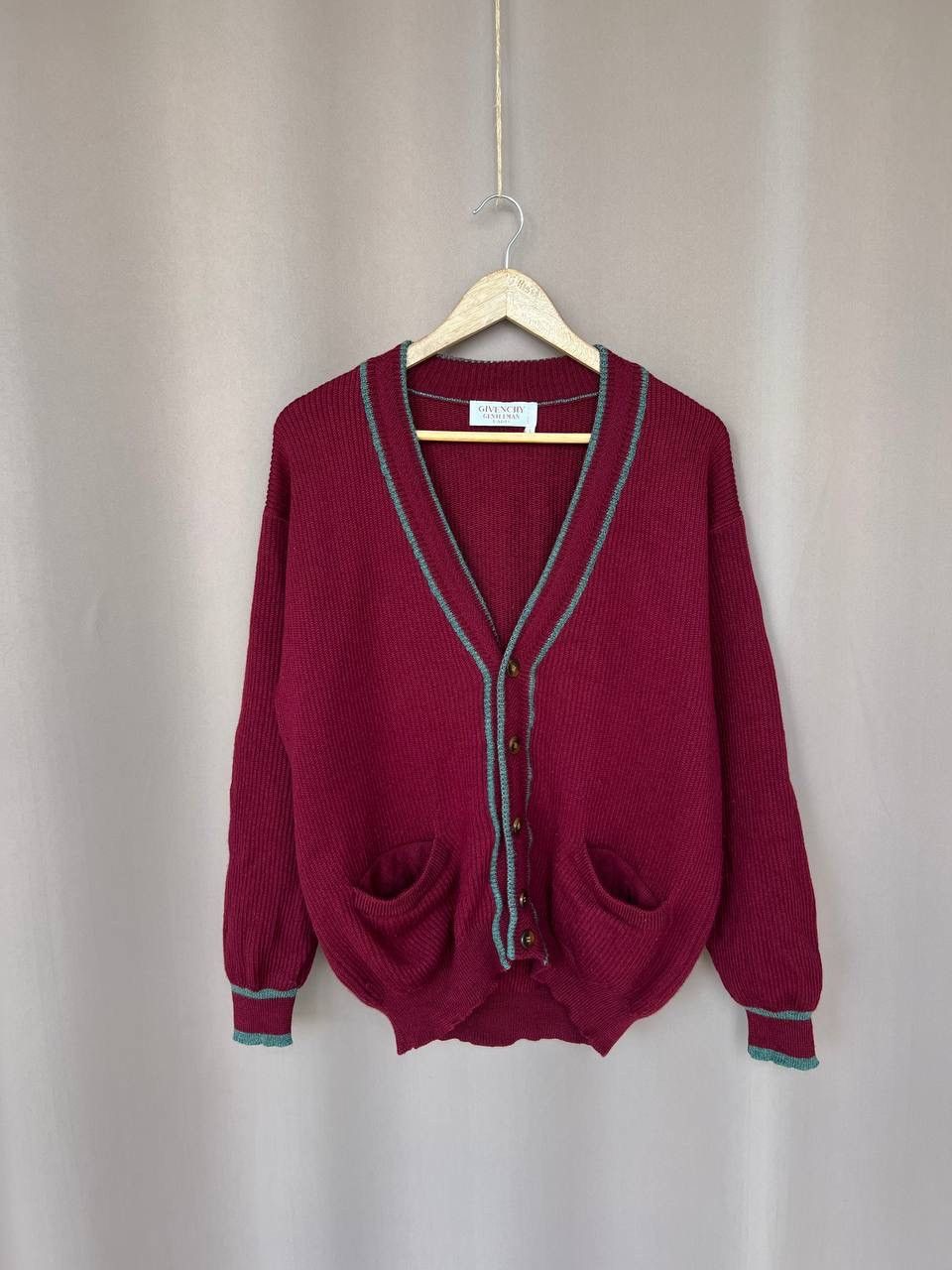 Givenchy Givenchy Gentleman Paris Wool Knit Cardigan Mens Size L Size US L / EU 52-54 / 3 - 1 Thumbnail