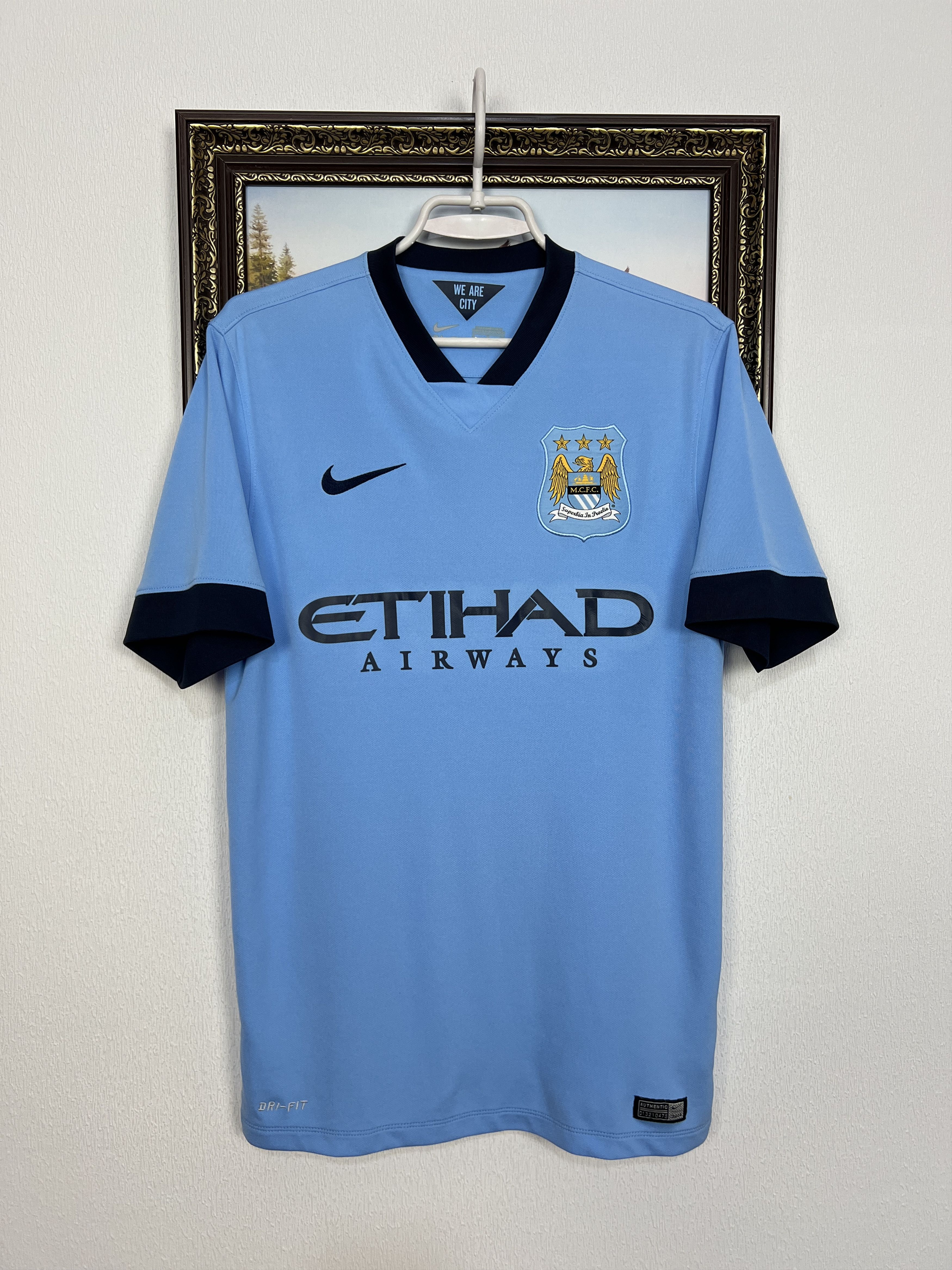 Nike Manchester City Home football shirt Soccer Jersey Trikot Size US S / EU 44-46 / 1 - 1 Thumbnail