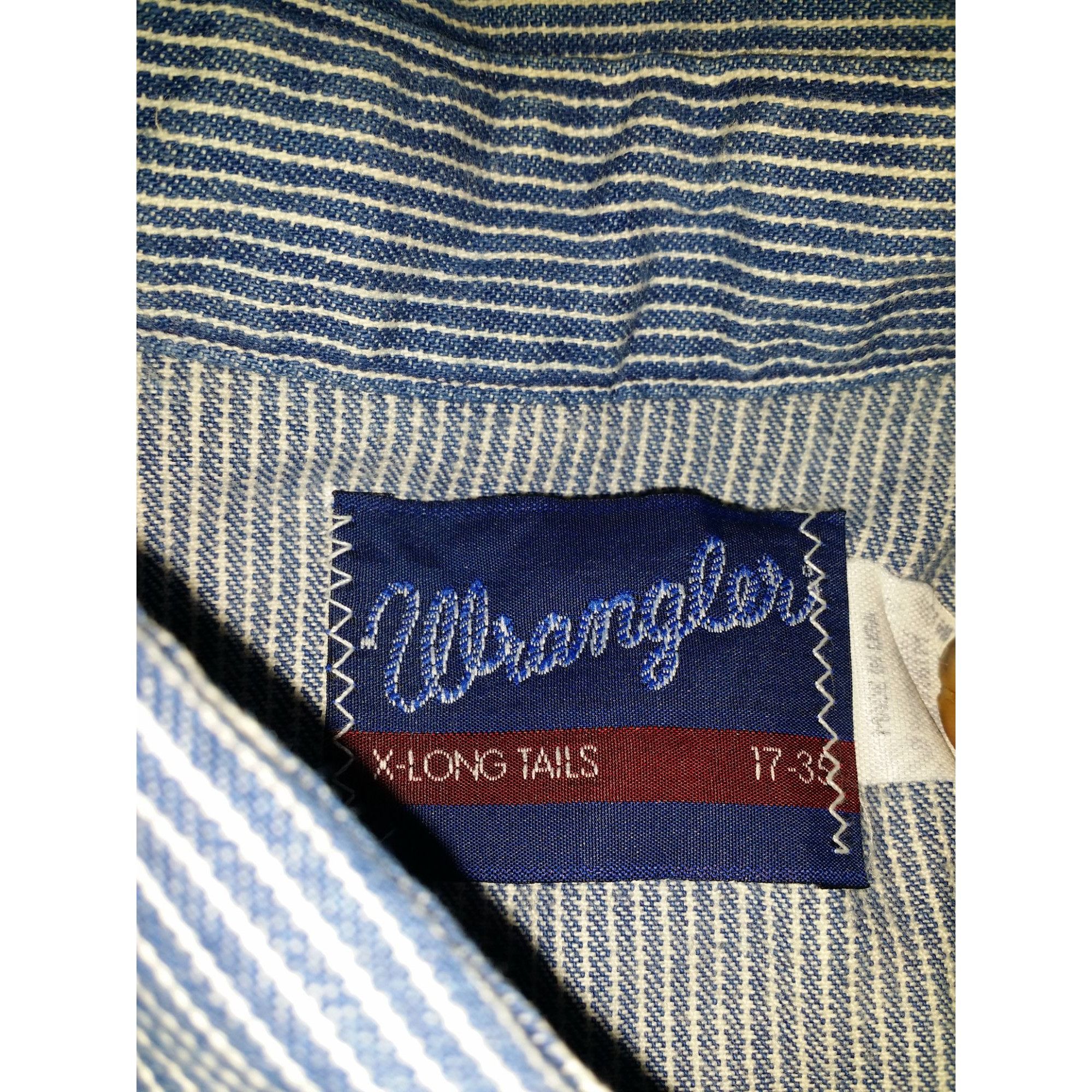 Wrangler Wrangler X-Long Tails Pearl Snap Button Up Shirt Men Sz XL D Size US XL / EU 56 / 4 - 6 Thumbnail