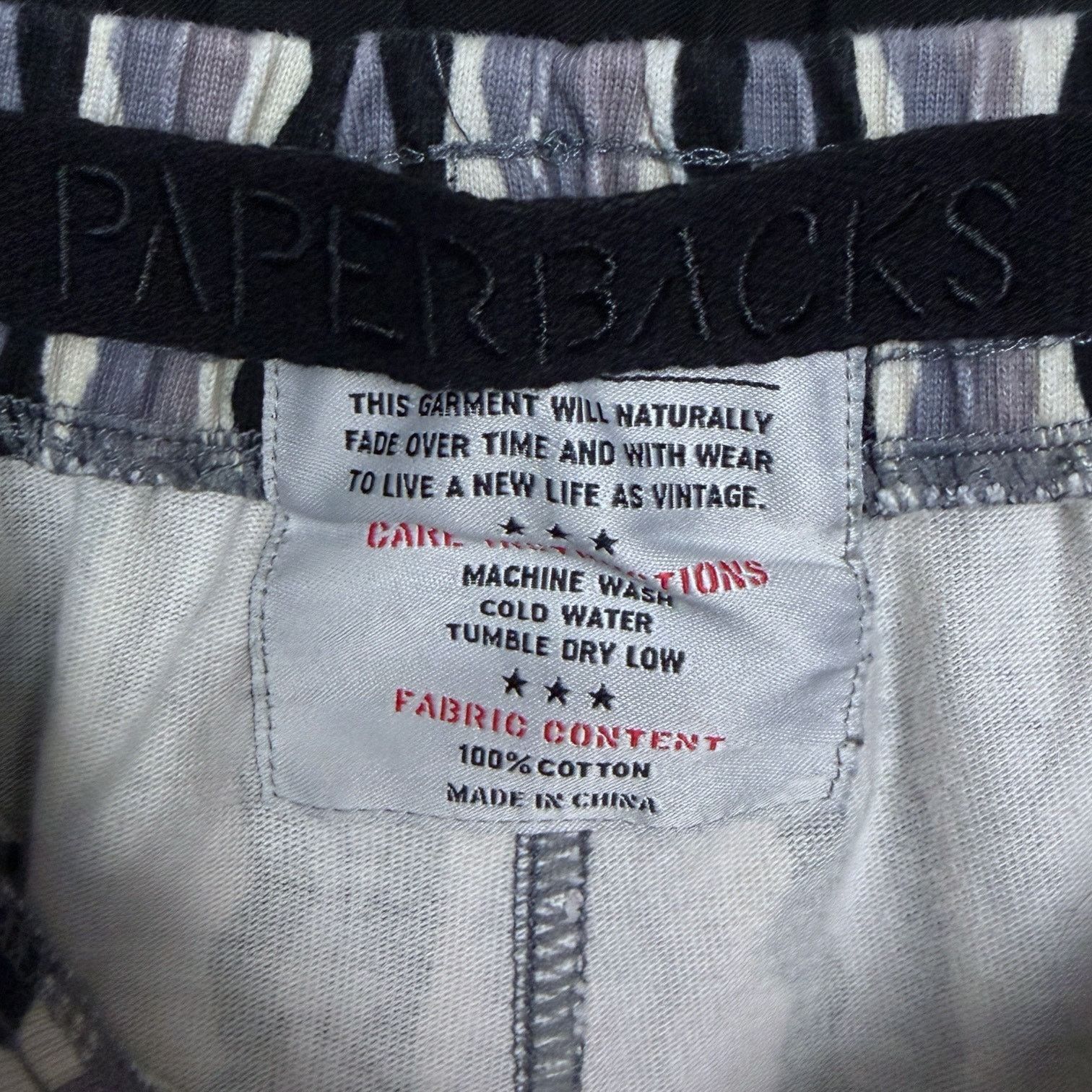 Original Paperbacks Original Paperbacks Men's S Blue Gray Striped Elastic Shorts Size US 28 / EU 44 - 5 Thumbnail