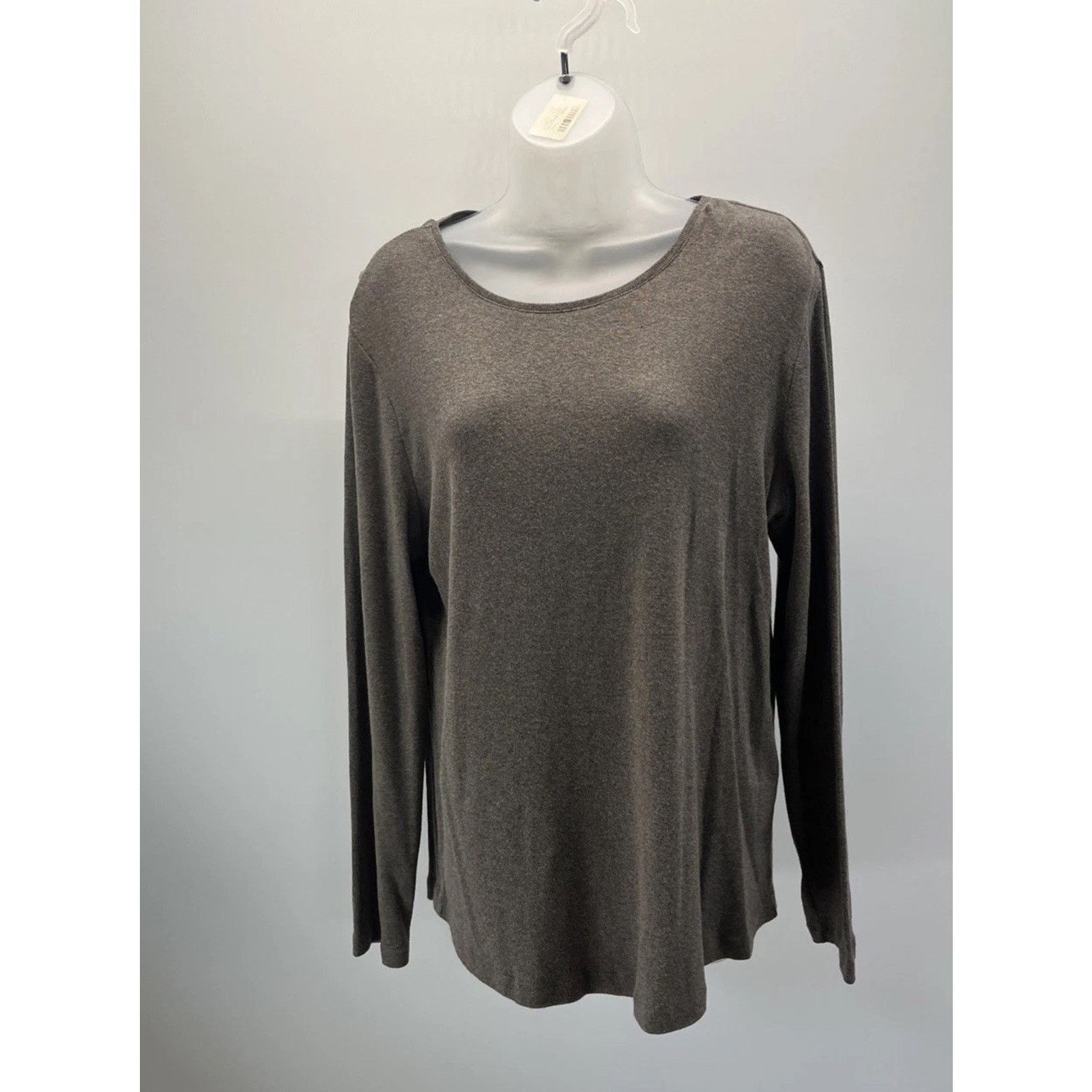 Chicos Chicos Womens Sweater 2 L Grey Long Sleeve Boat Neck Size L / US 10 / IT 46 - 1 Thumbnail