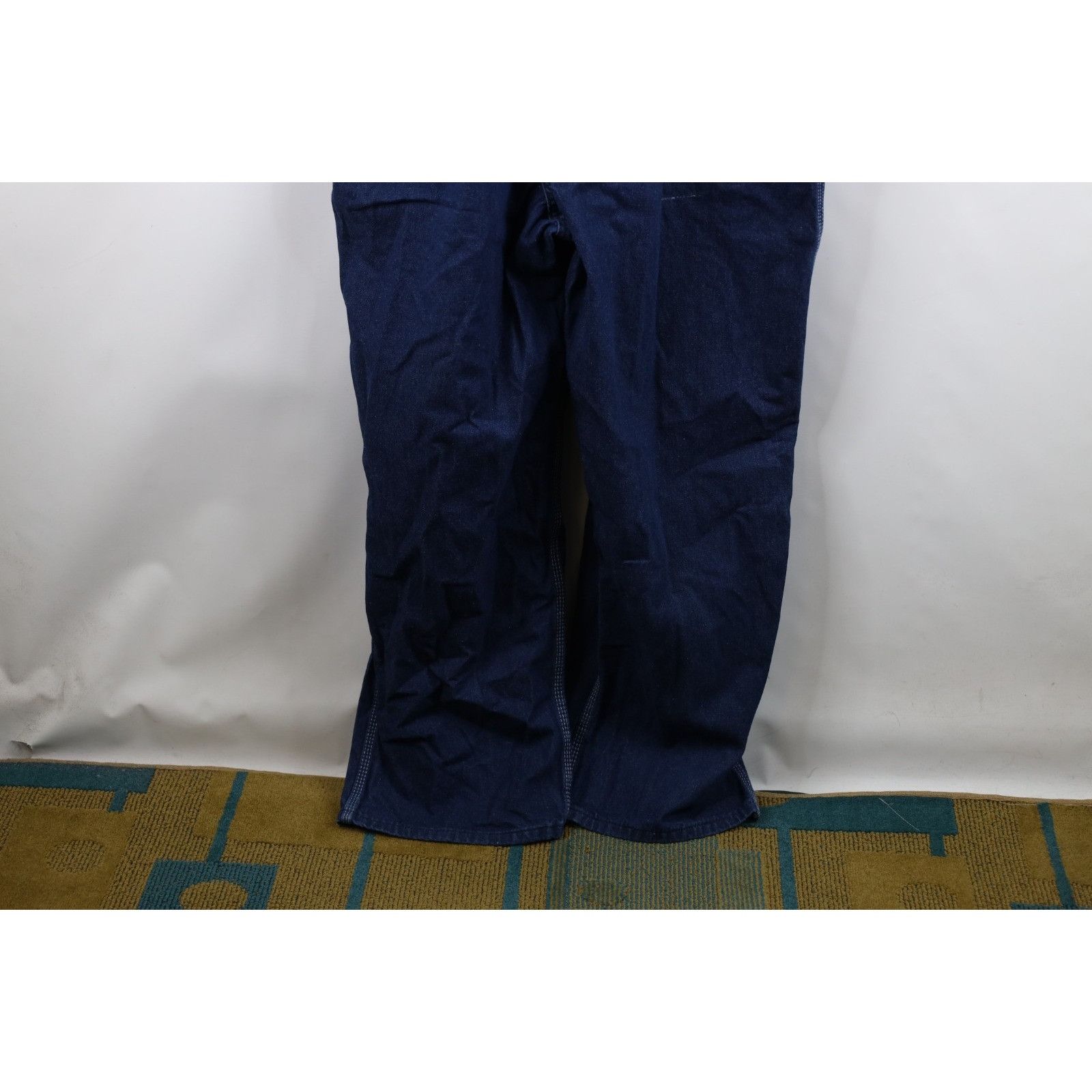 Vintage Vintage 90s Streetwear Faded Wide Leg Denim Overalls 48x30 Size US 44 / EU 60 - 4 Thumbnail