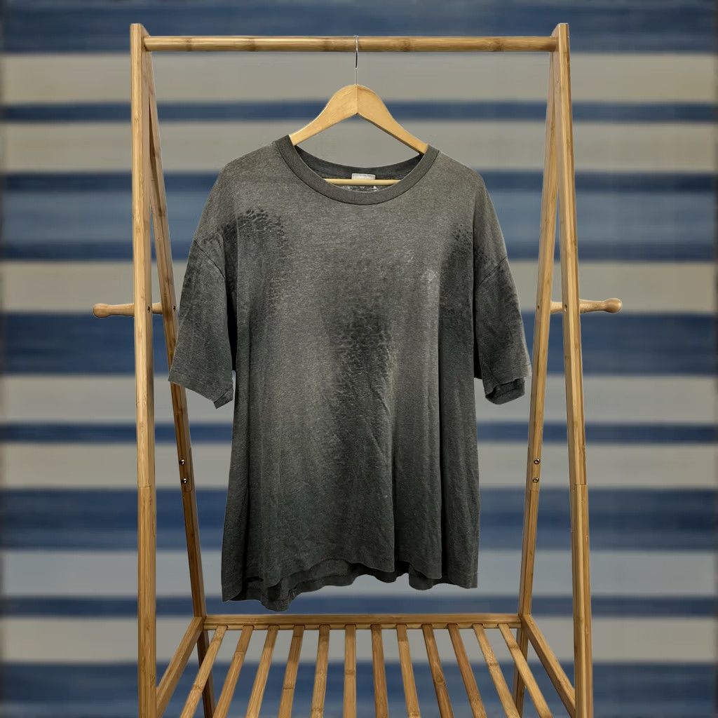 Basic Editions VTG 90s Gradient Sun Faded Blank Single Stitch WIP Work Thin Worn T-Shirt 3XL Size US XXL / EU 58 / 5 - 1 Thumbnail