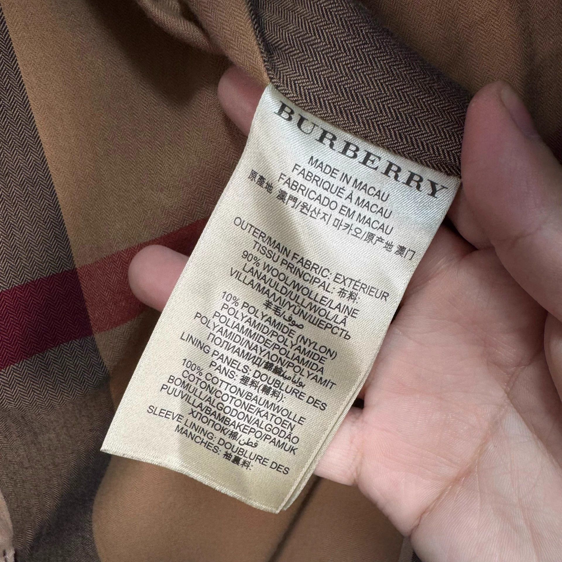 Burberry Burberry double-breasted check lining wool coat L like new Size US L / EU 52-54 / 3 - 7 Thumbnail