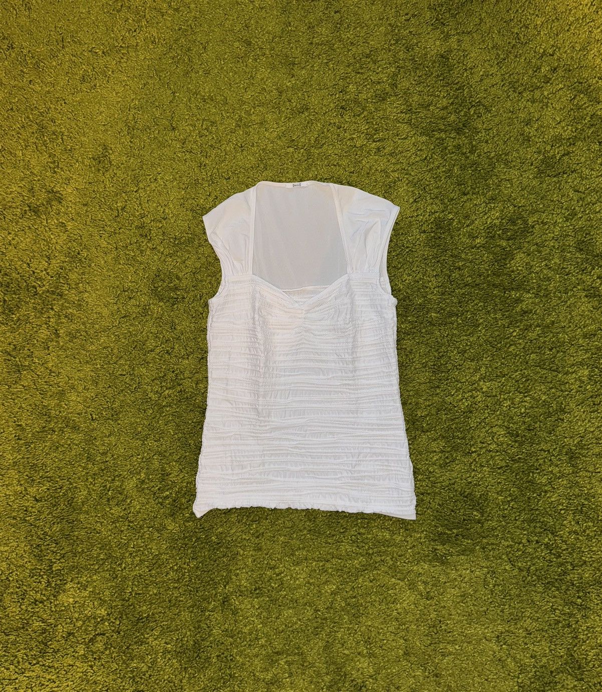 Designer × Wolford Wolford ribbed minimalist white tank top Size XS / US 0-2 / IT 36-38 - 1 Thumbnail