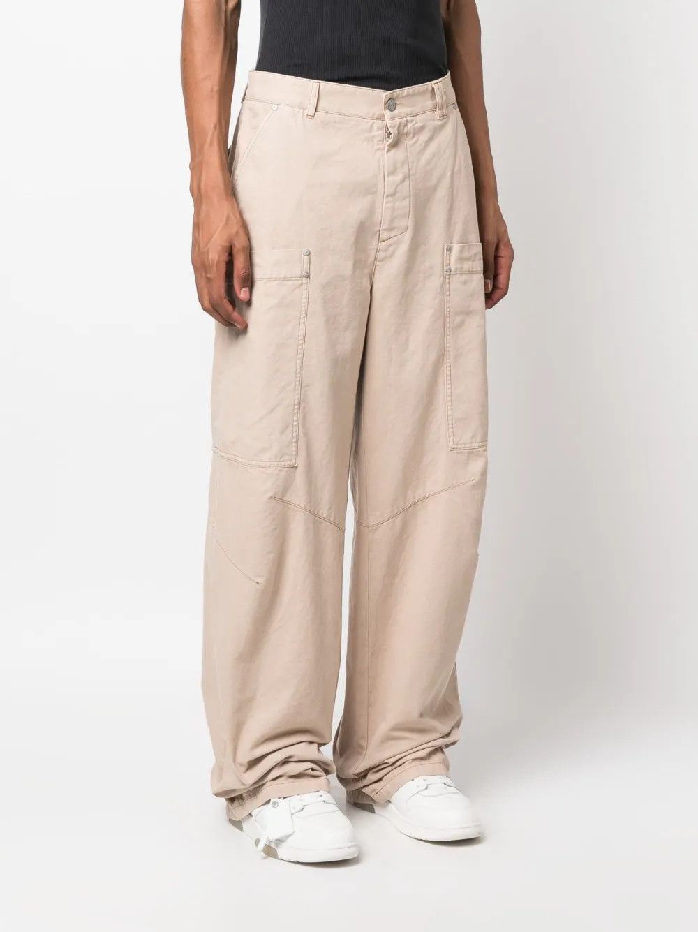Palm Angels o1y0325 Cargo Pant in Beige Size US 36 / EU 52 - 3 Thumbnail