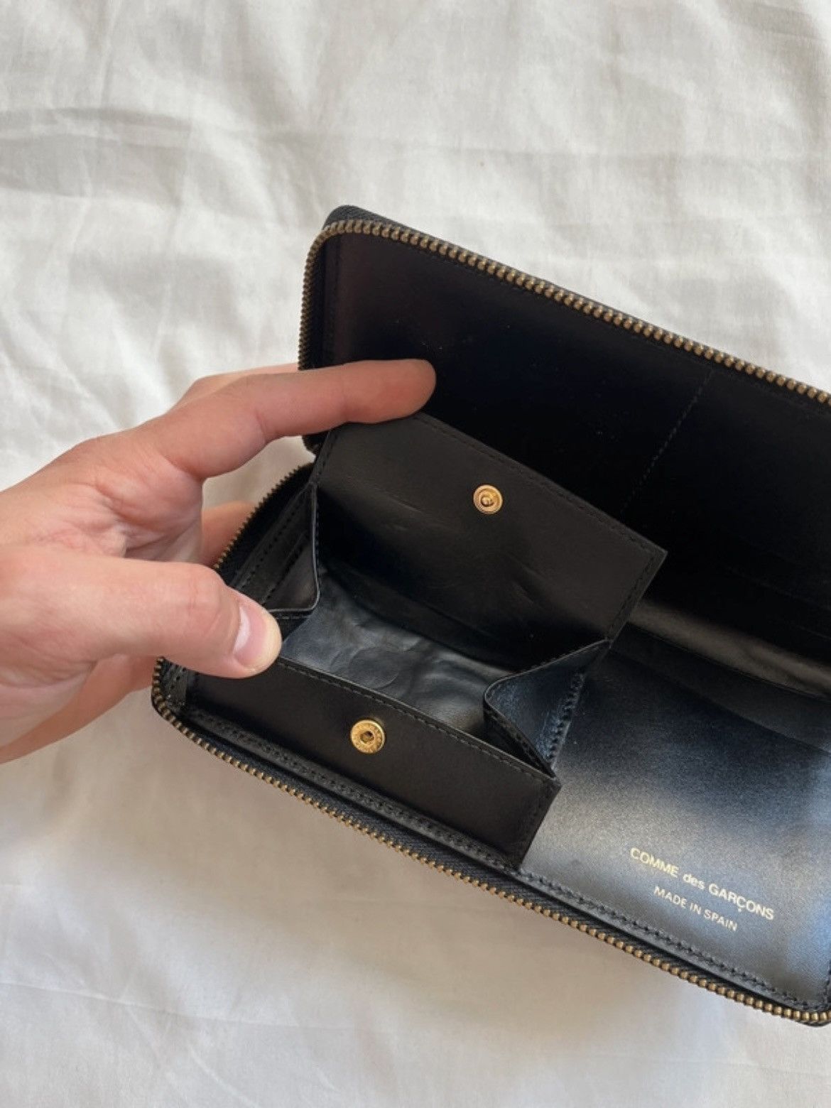 Comme des Garcons Comme des Garçons Embossed Logo leather wallet Size ONE SIZE - 4 Thumbnail
