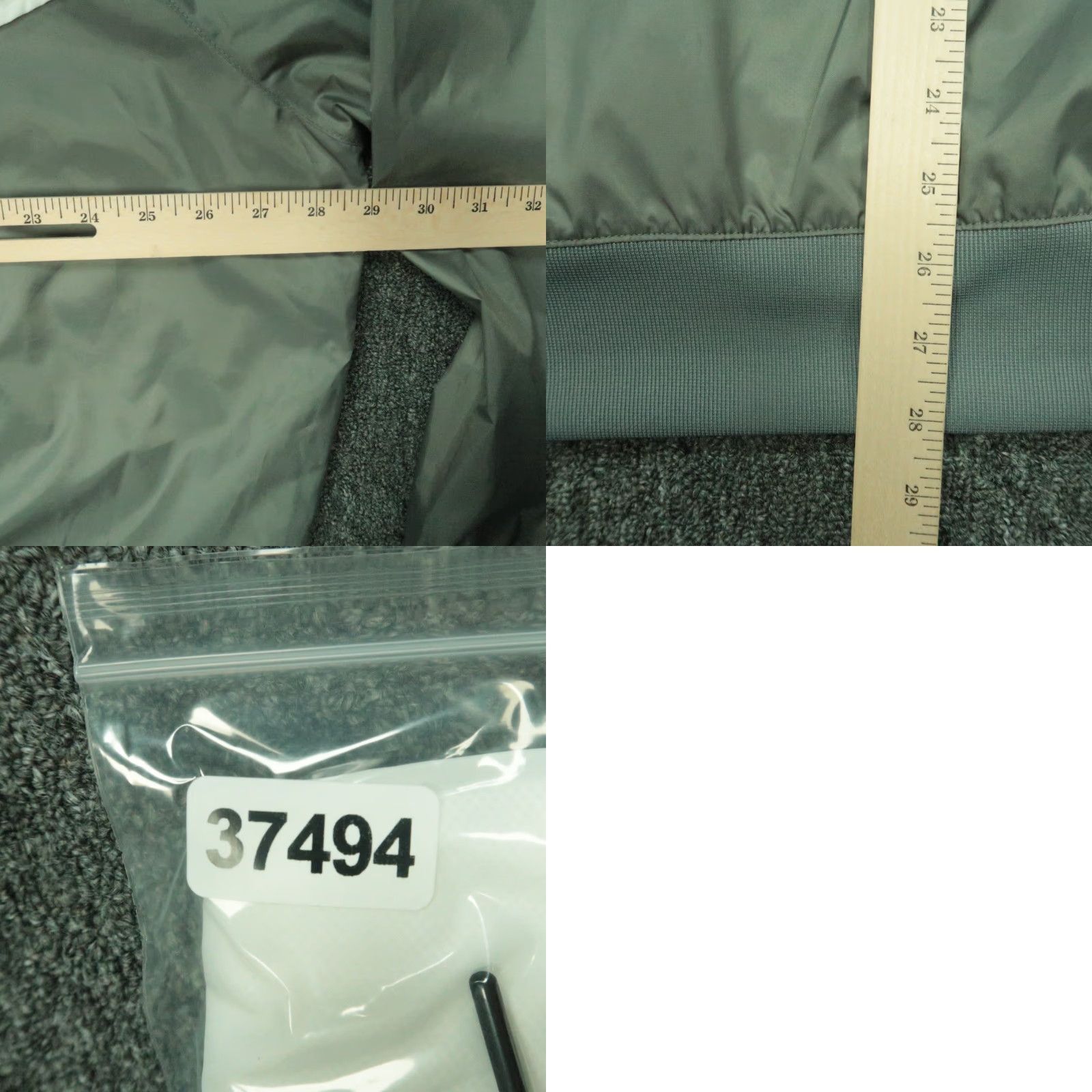 Nike Nike Windbreaker Jacket Men XL Hooded Mid-Length Zip Pockets Gray Smoke Grey White Solid Softshell Winter Spring Fall Sportswear Size US XL / EU 56 / 4 - 8 Thumbnail