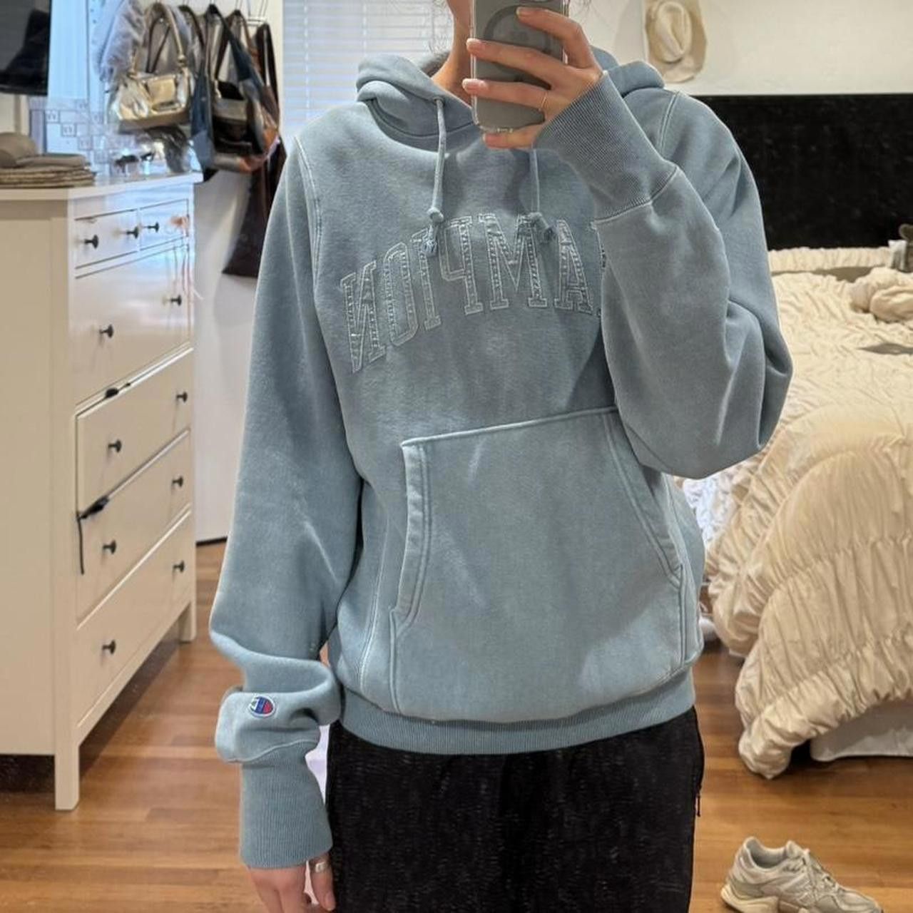 Champion Light blue Champion hoodie with a boxy fit Size XS / US 0-2 / IT 36-38 - 3 Thumbnail