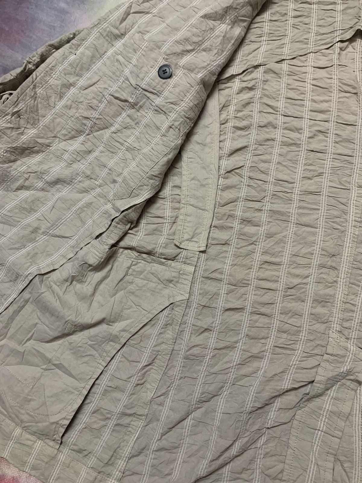 Issey Miyake Issey Miyake Men Wrinkled Design Coat Size US L / EU 52-54 / 3 - 6 Thumbnail