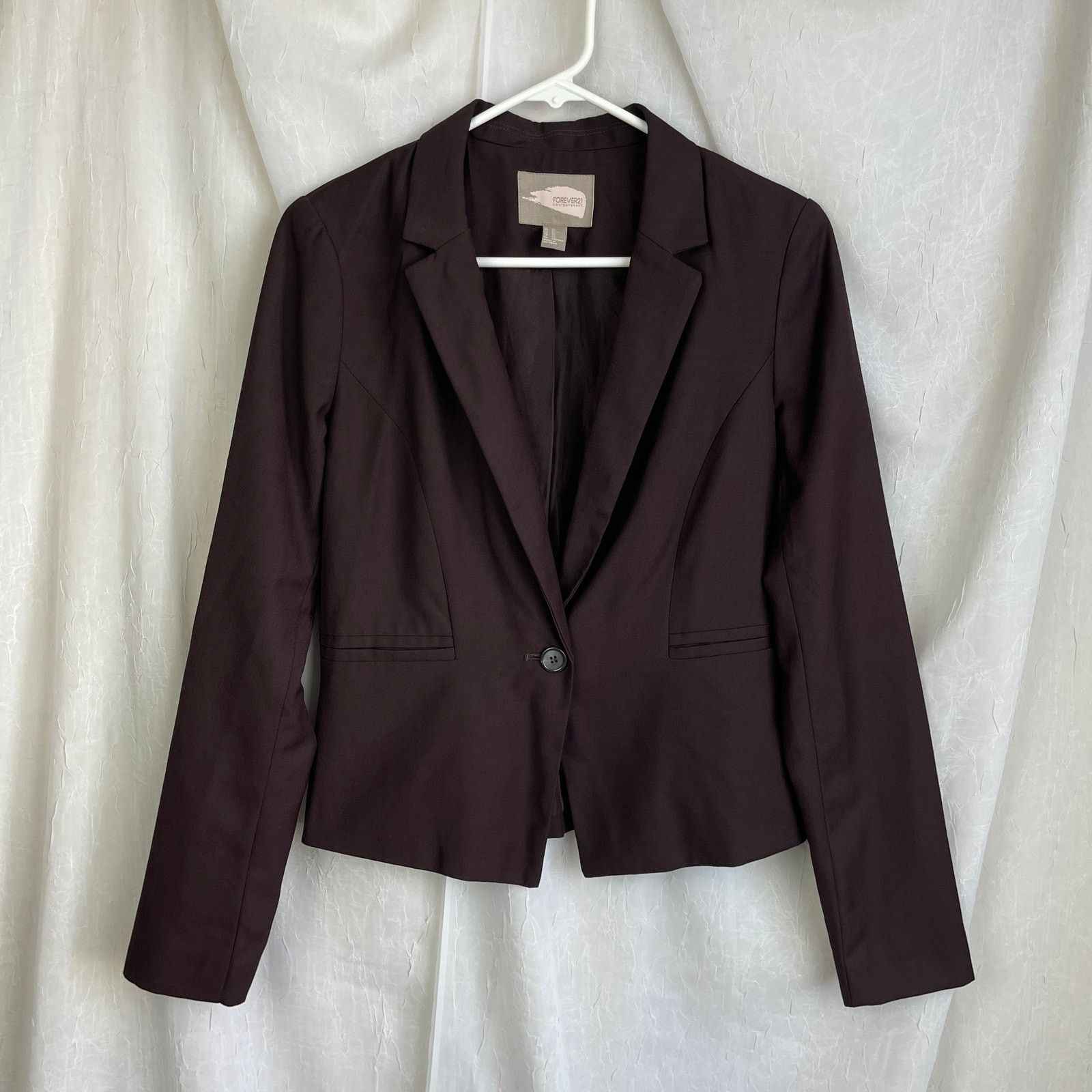 Forever 21 Forever 21 Contemporary Brown Blazer Suit Jacket Pockets XS Size XS / US 0-2 / IT 36-38 - 12 Thumbnail
