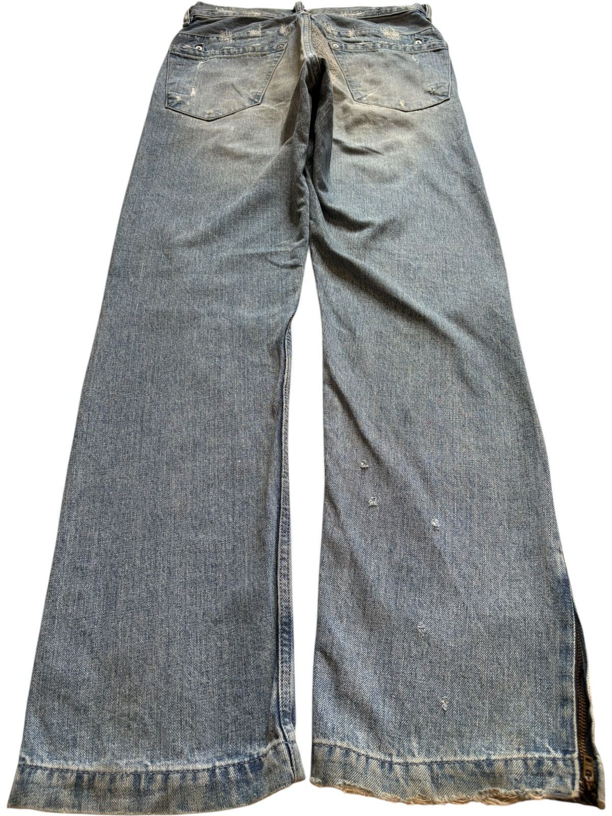 Japanese Brand Vintage Japanese Brand Selvedge Mud Wash Distressed Jeans Size US 30 / EU 46 - 2 Thumbnail