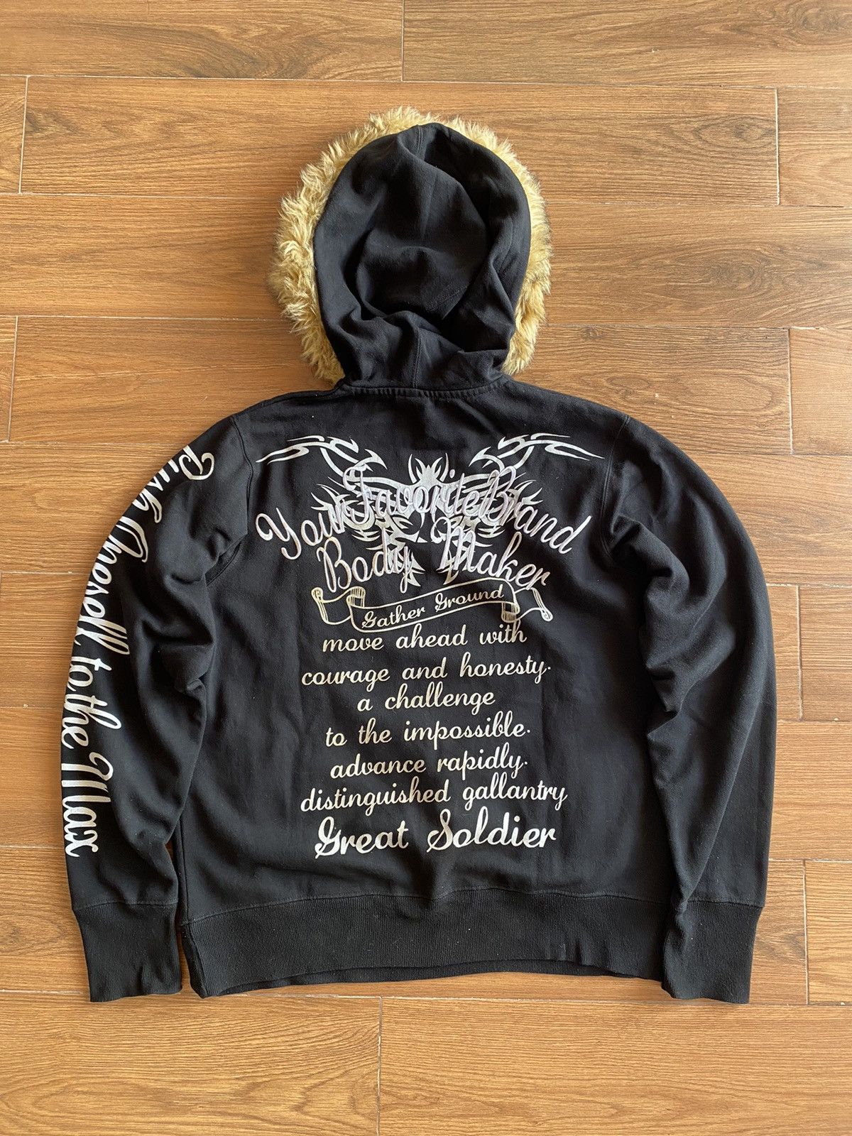 If Six Was Nine × Japanese Brand × Le Grande Bleu (L.G.B.) BINDINGOFFER Bm Combat Zip Furhoodie Poem Ifsixwasnine Lgb Size US XL / EU 56 / 4 - 1 Thumbnail
