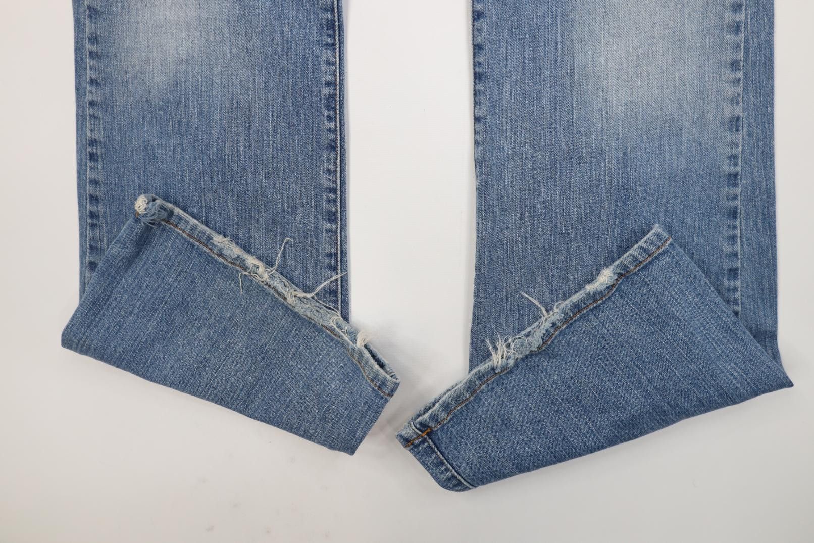 Lucky Brand Vintage 90s Y2K Lucky Brand Flared Wide Leg Jeans USA Blue Size 30" / US 8 / IT 44 - 5 Thumbnail