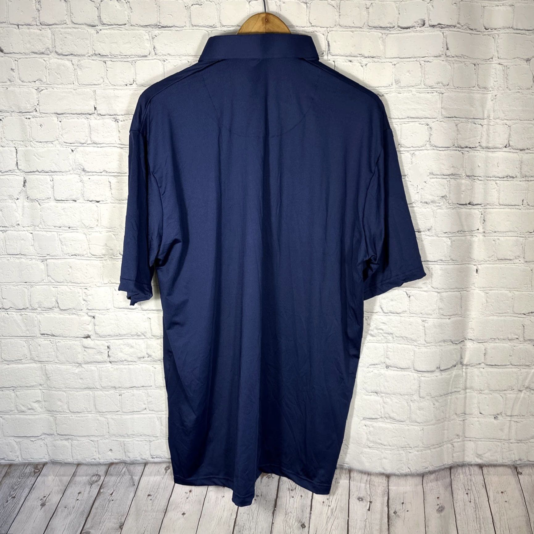 CO VINTAGE Collars & Co Polo Dress Collar Featherweight Mens XL Blue Solid Stretch NWOT Size US XL / EU 56 / 4 - 6 Thumbnail