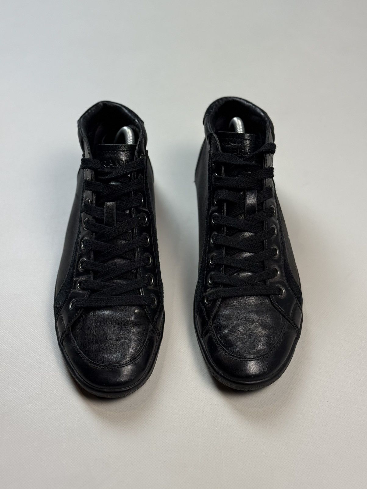 Prada Prada Men’s Leather Casual Mid Lace Up Sneakers Shoes Size US 10 / EU 43 - 8 Thumbnail