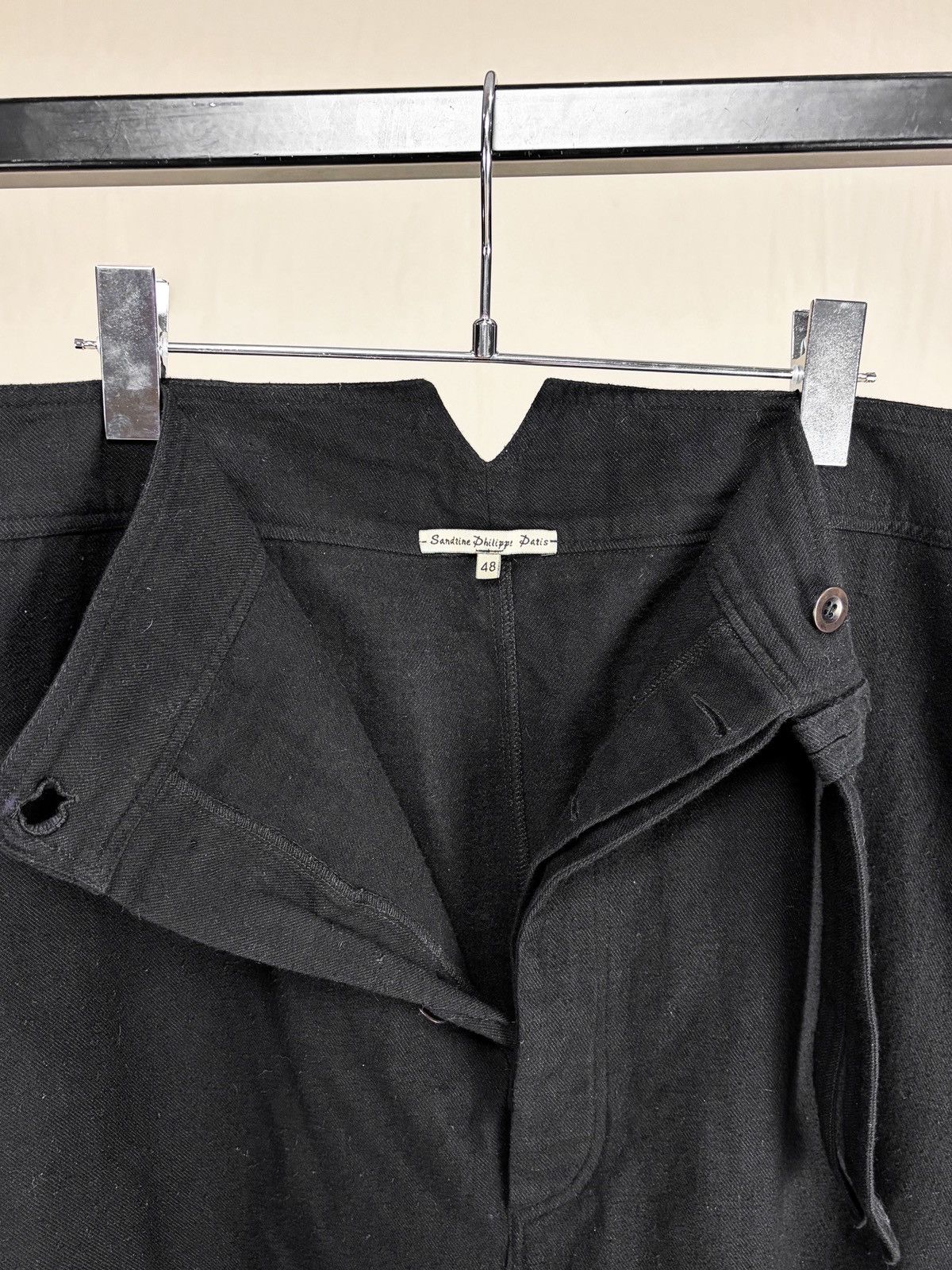 Sandrine Philippe Sandrine Philippe Paris Drop-Crotch Cropped Cargo Pants Size US 32 / EU 48 - 7 Thumbnail