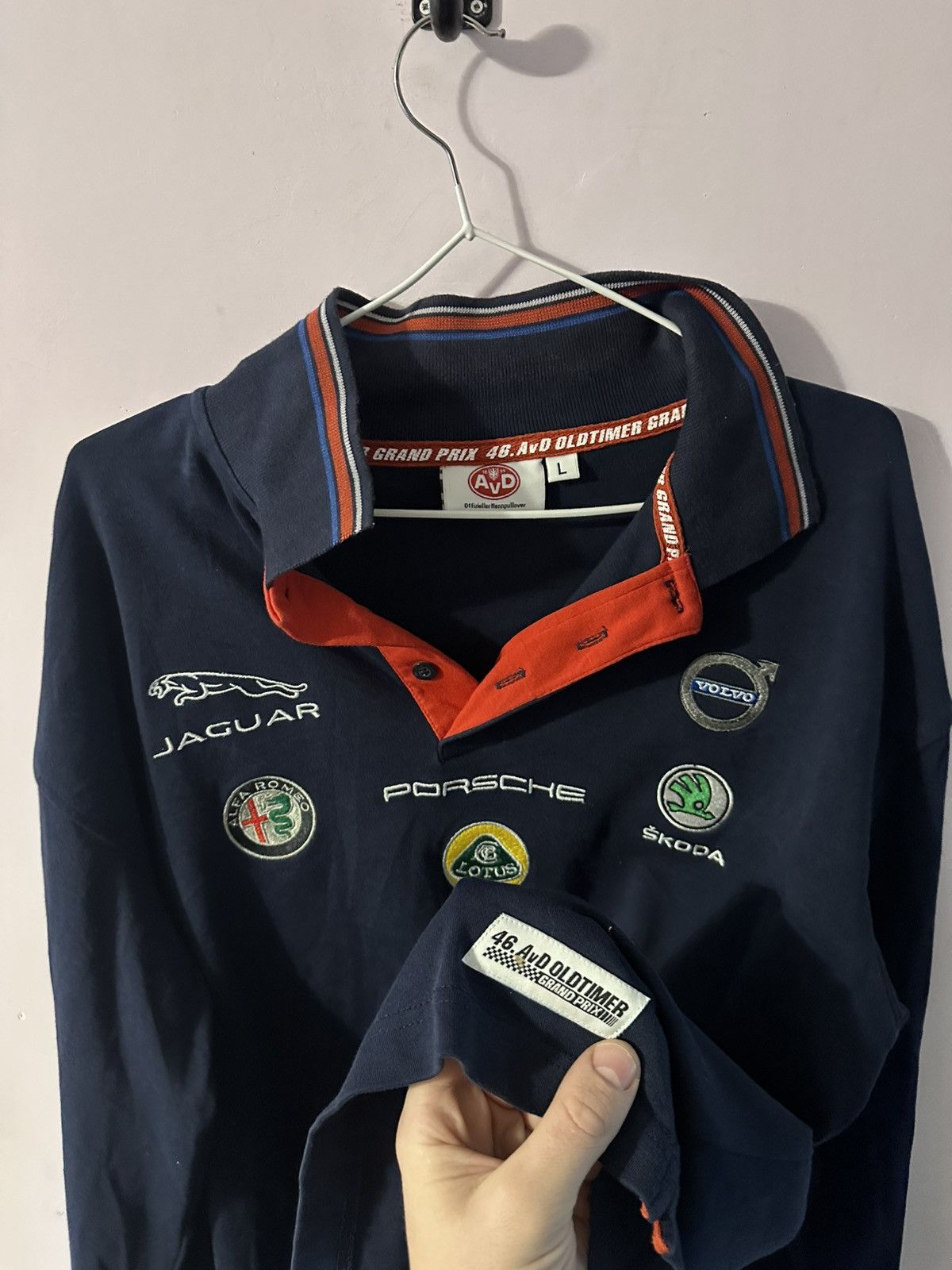 Porsche Design Racing AvD Grand Prix Sponsored Pullover Shirt PORSCHE 2018 Size US L / EU 52-54 / 3 - 2 Thumbnail