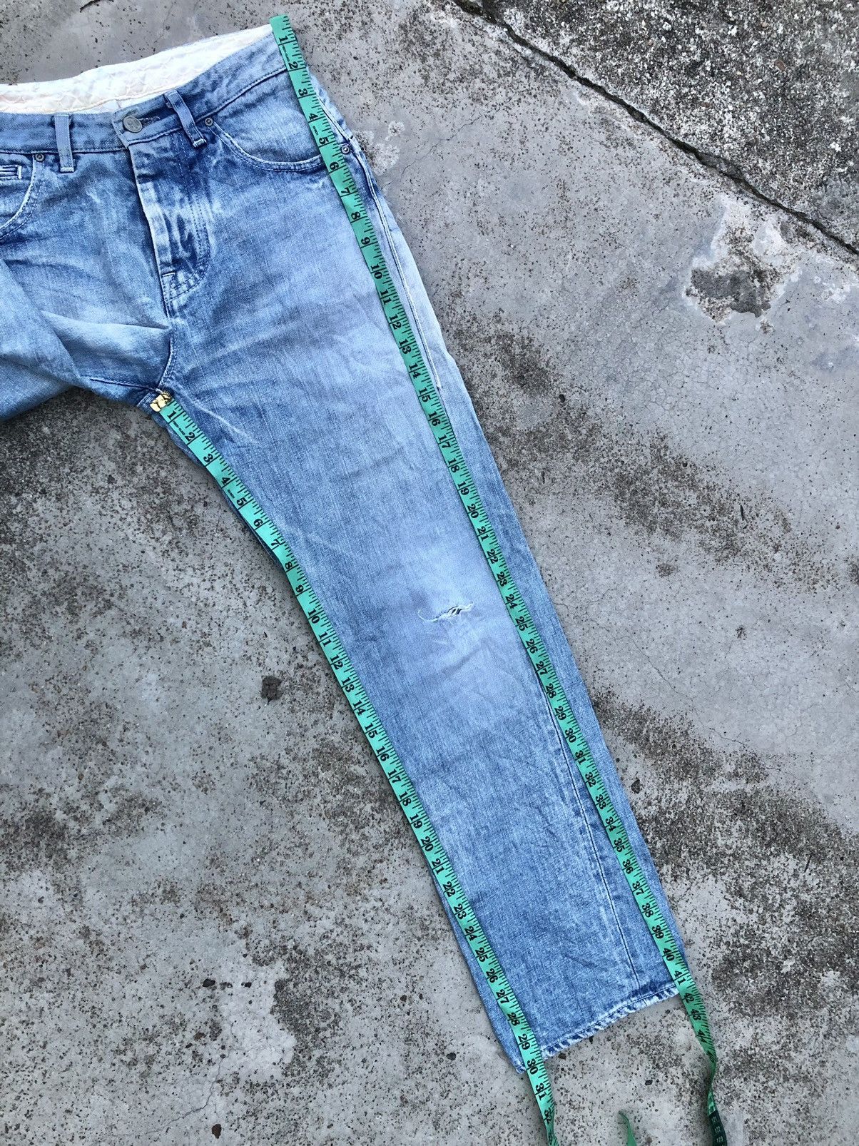 Japanese Brand × mina perhonen SELVEDGE DISTRESSED DENIM PANT Size US 29 - 11 Thumbnail