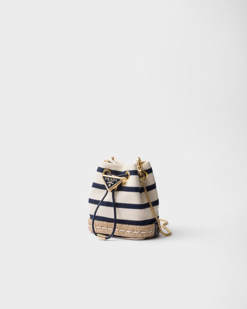 Prada o1B3y1r0526 Size: OS / Striped Fabric Mini-Pouch Multicolor Size ONE SIZE - 2 Thumbnail