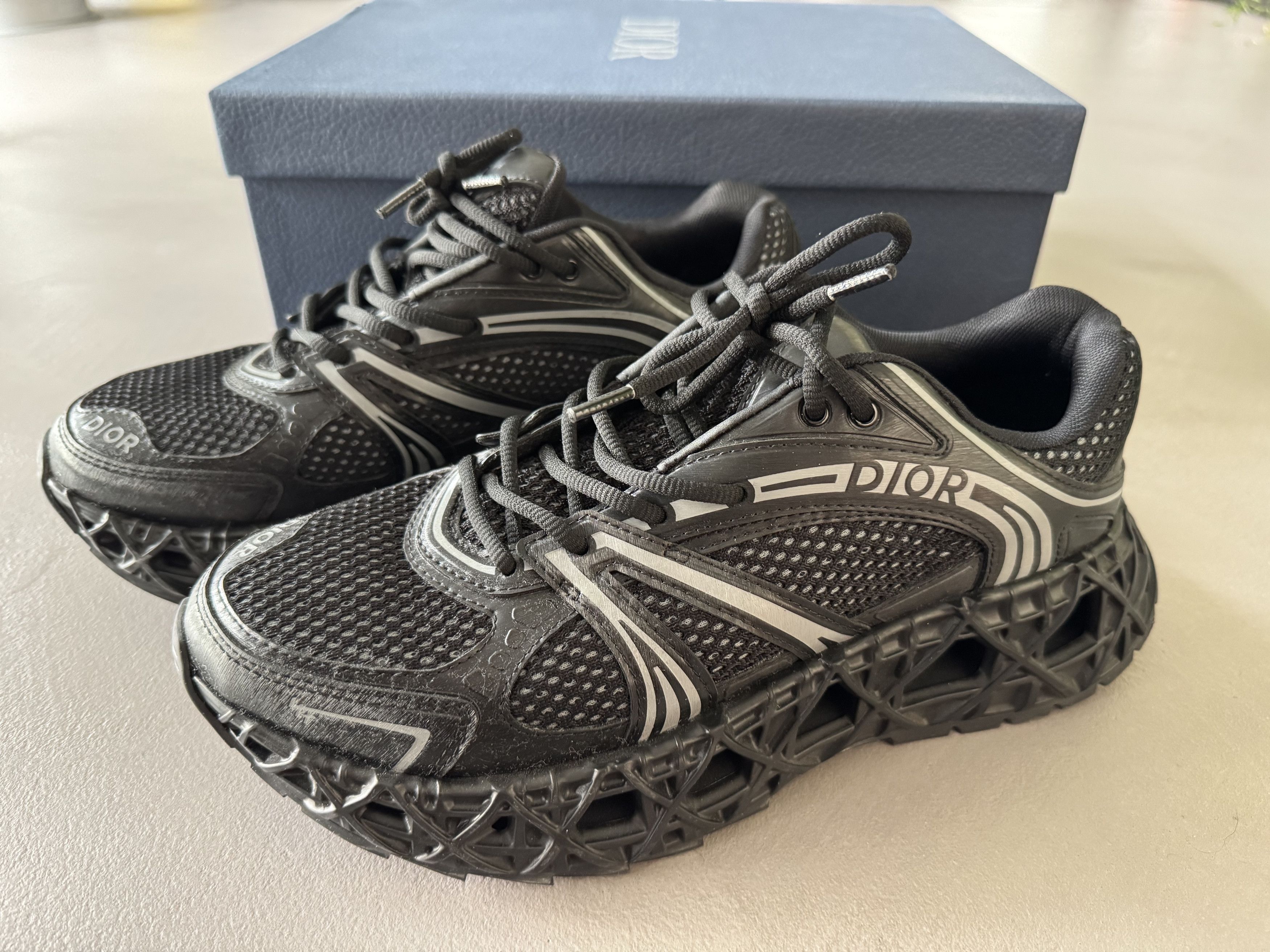 Dior B35 NXXT Technical Fabric and Mesh Sneakers